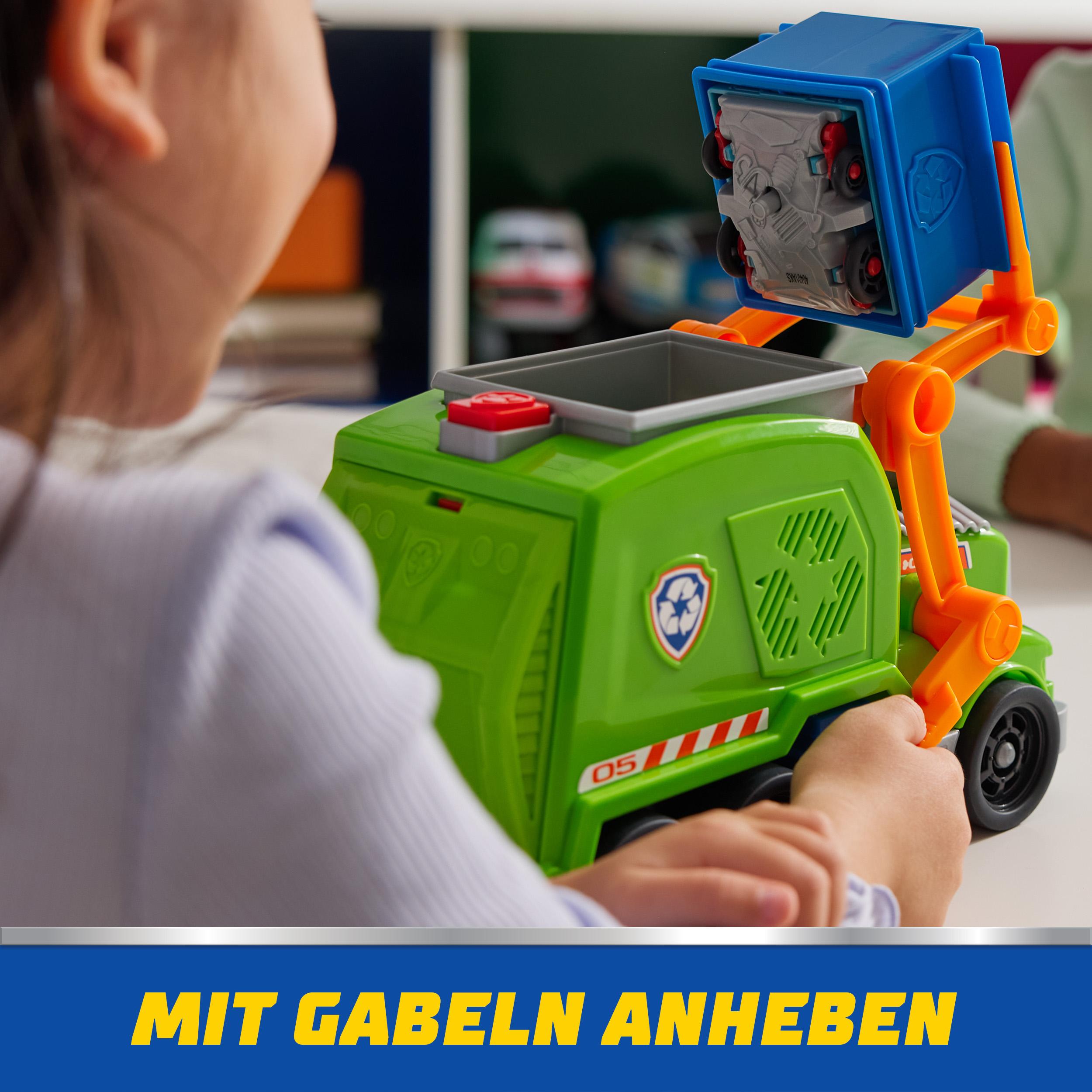 Produktbild PAW Patrol, Extragroßer Recycling-Truck mit Rocky Spielfigur und Verwandlungsfunktion (Deluxe Fahrzeug) 6 von 10