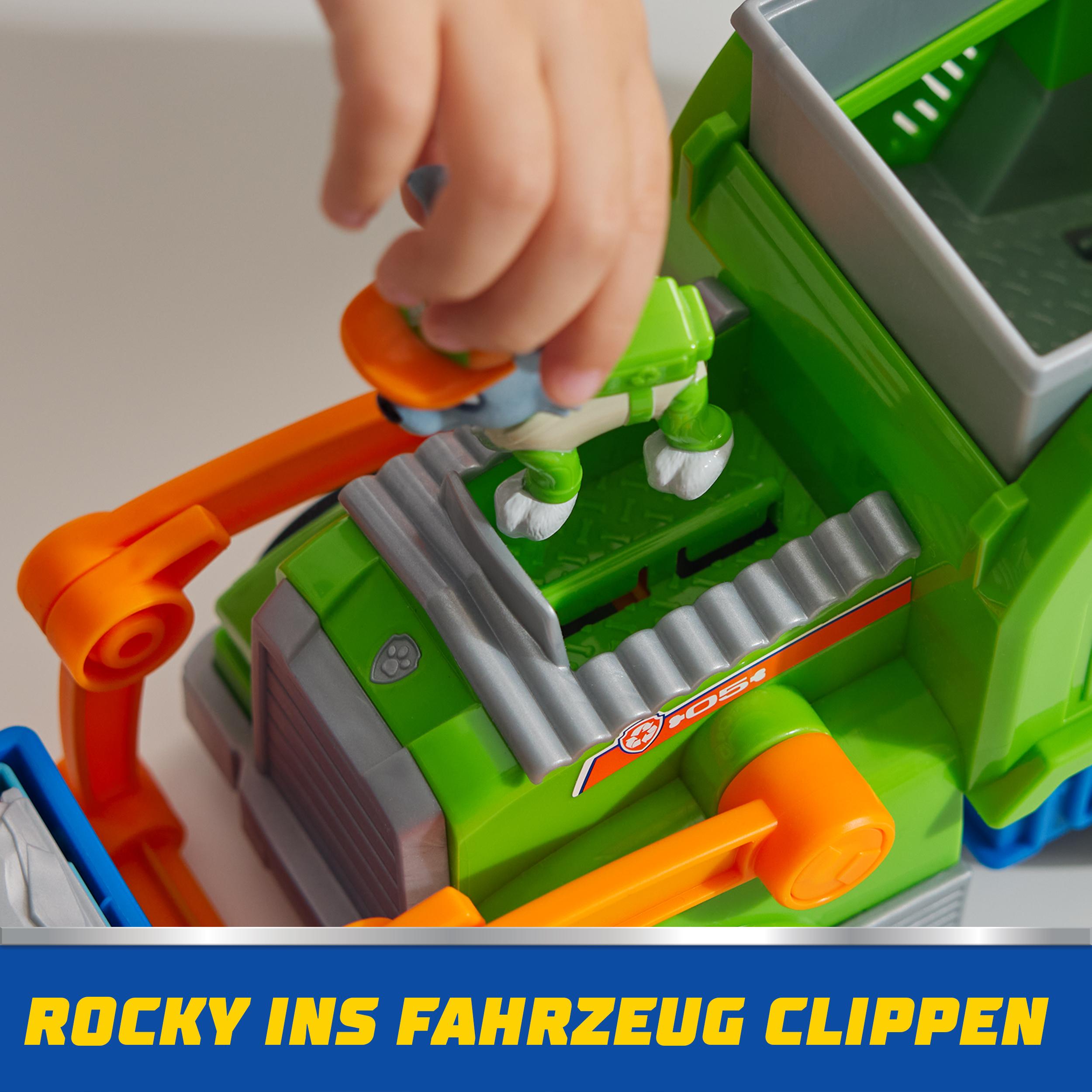 Produktbild PAW Patrol, Extragroßer Recycling-Truck mit Rocky Spielfigur und Verwandlungsfunktion (Deluxe Fahrzeug) 2 von 10