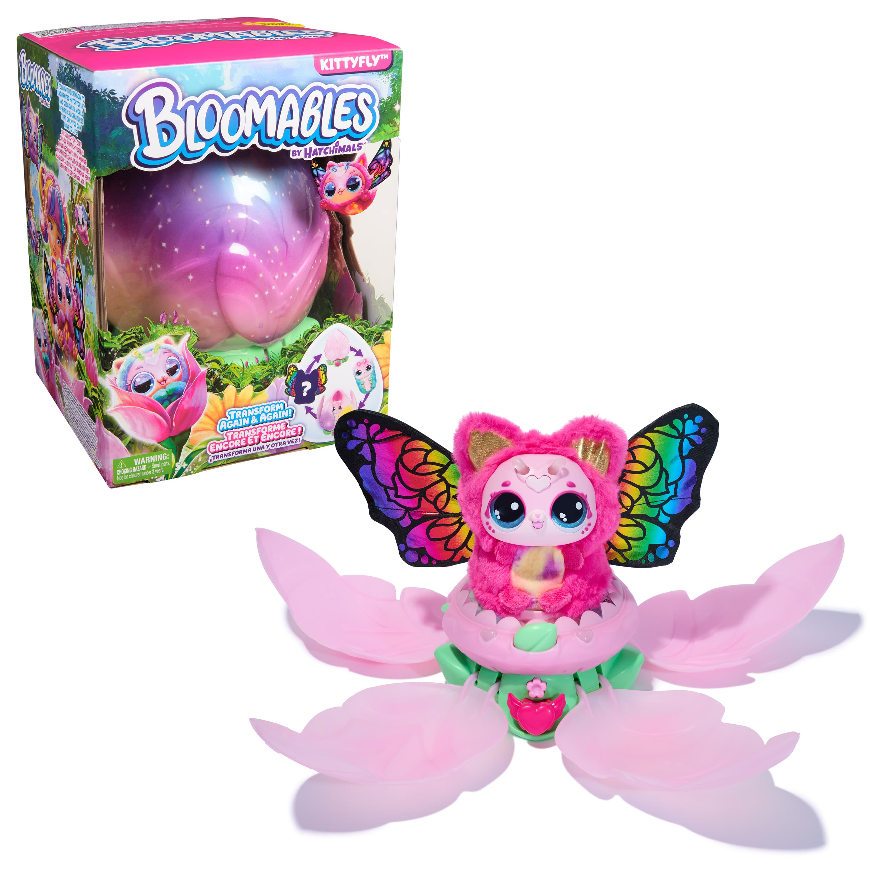 Bloomables von Hatchimals - Kittyfly, Interaktives Spielzeug mit Überraschung