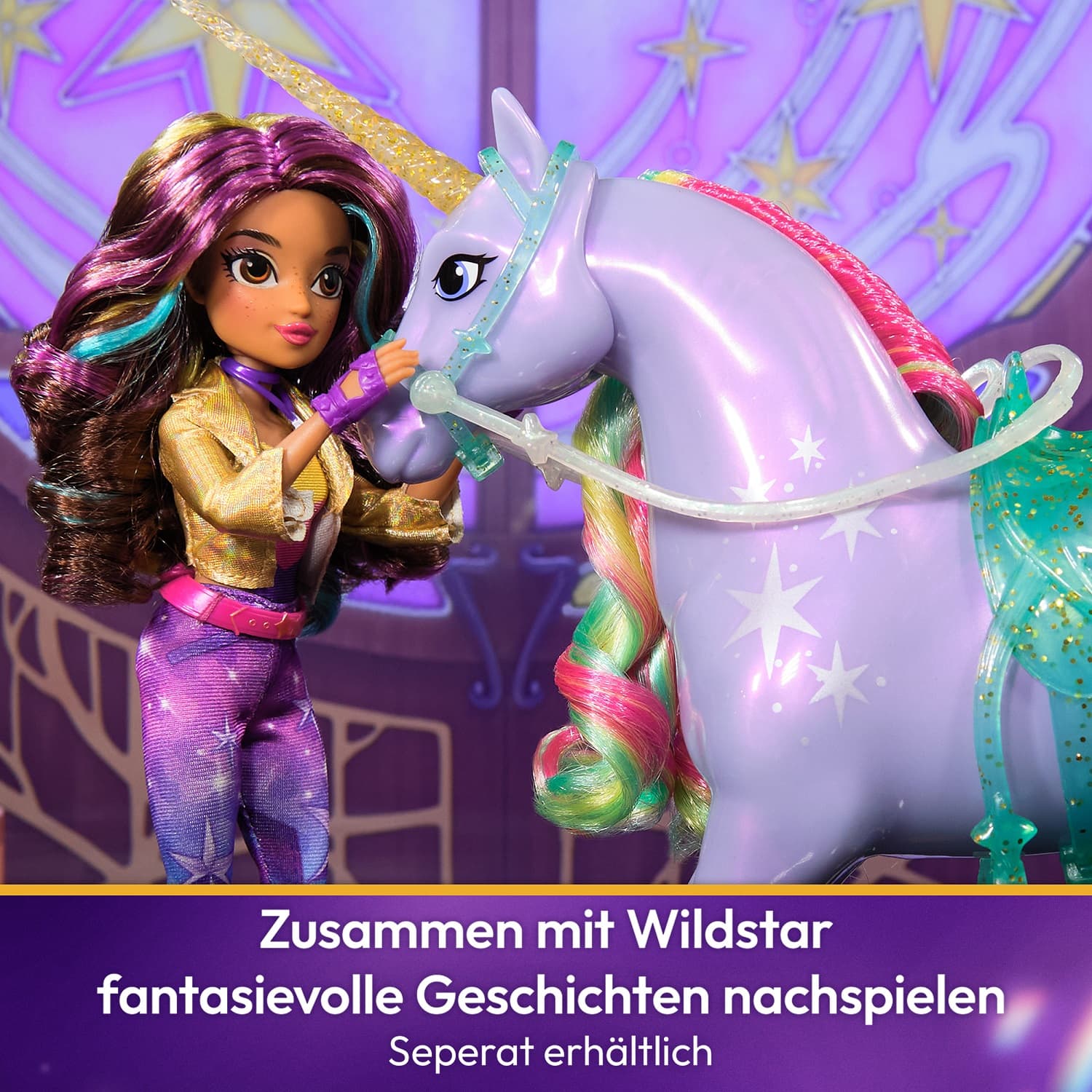 Produktbild Unicorn Academy Ankleidepuppe Sophia - die Originalpuppe zur beliebten Netflix-Serie, 24 cm groß, mit echtem Haar 3 von 7