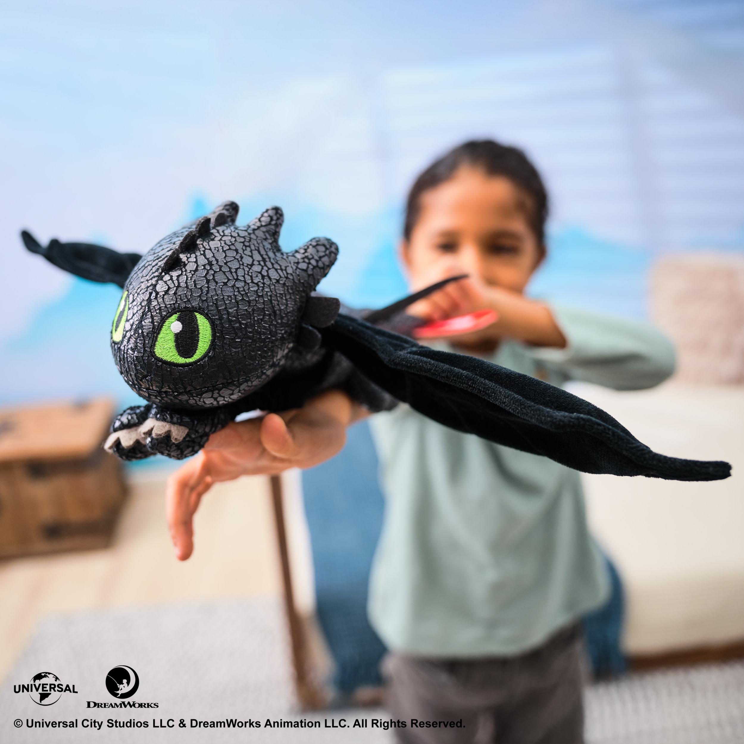 Produktbild Drachenzähmen leicht gemacht - Plüsch-Drache Ohnezahn mit Gleit- und Grifffunktion, 30 cm lang 6 von 10