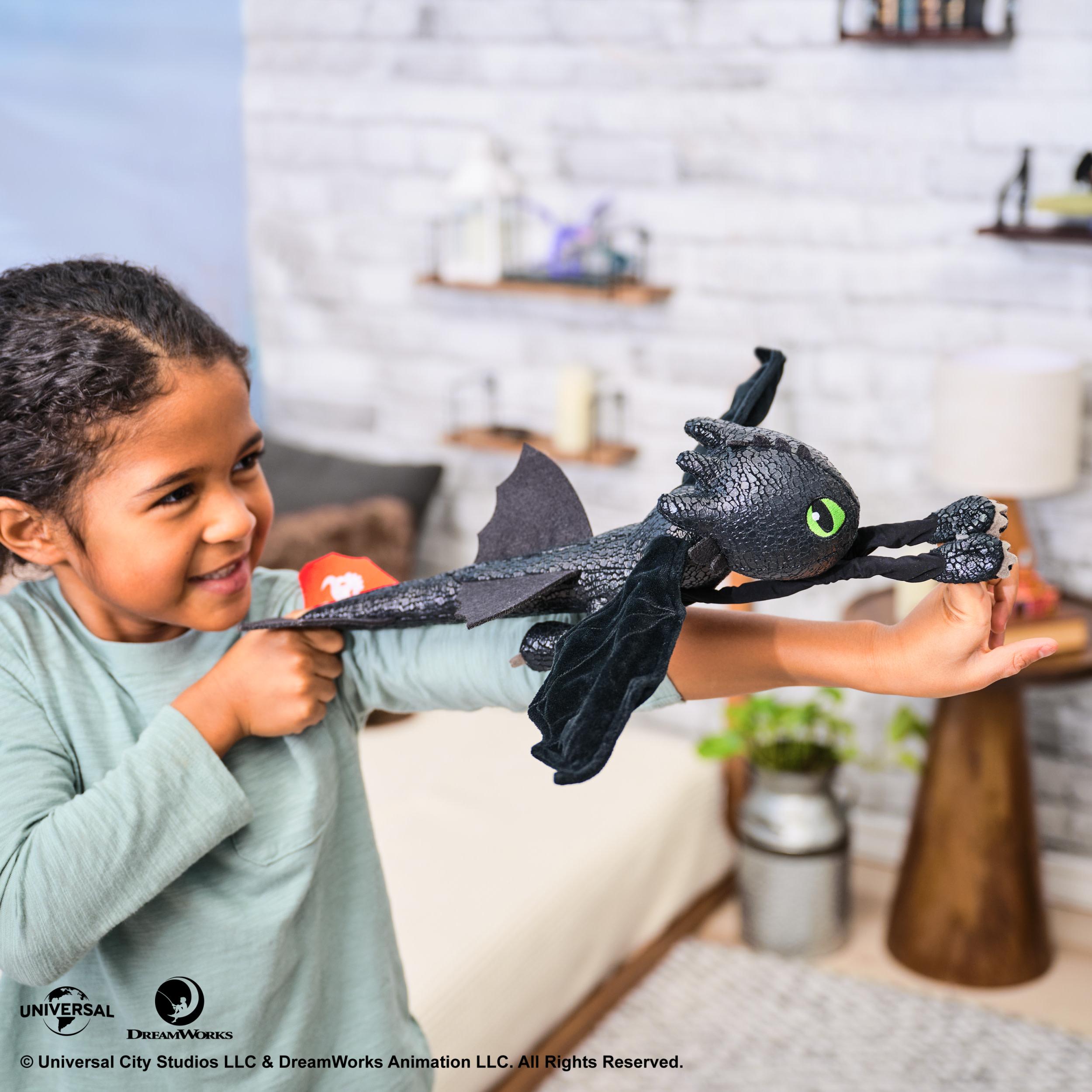 Produktbild Drachenzähmen leicht gemacht - Plüsch-Drache Ohnezahn mit Gleit- und Grifffunktion, 30 cm lang 5 von 10