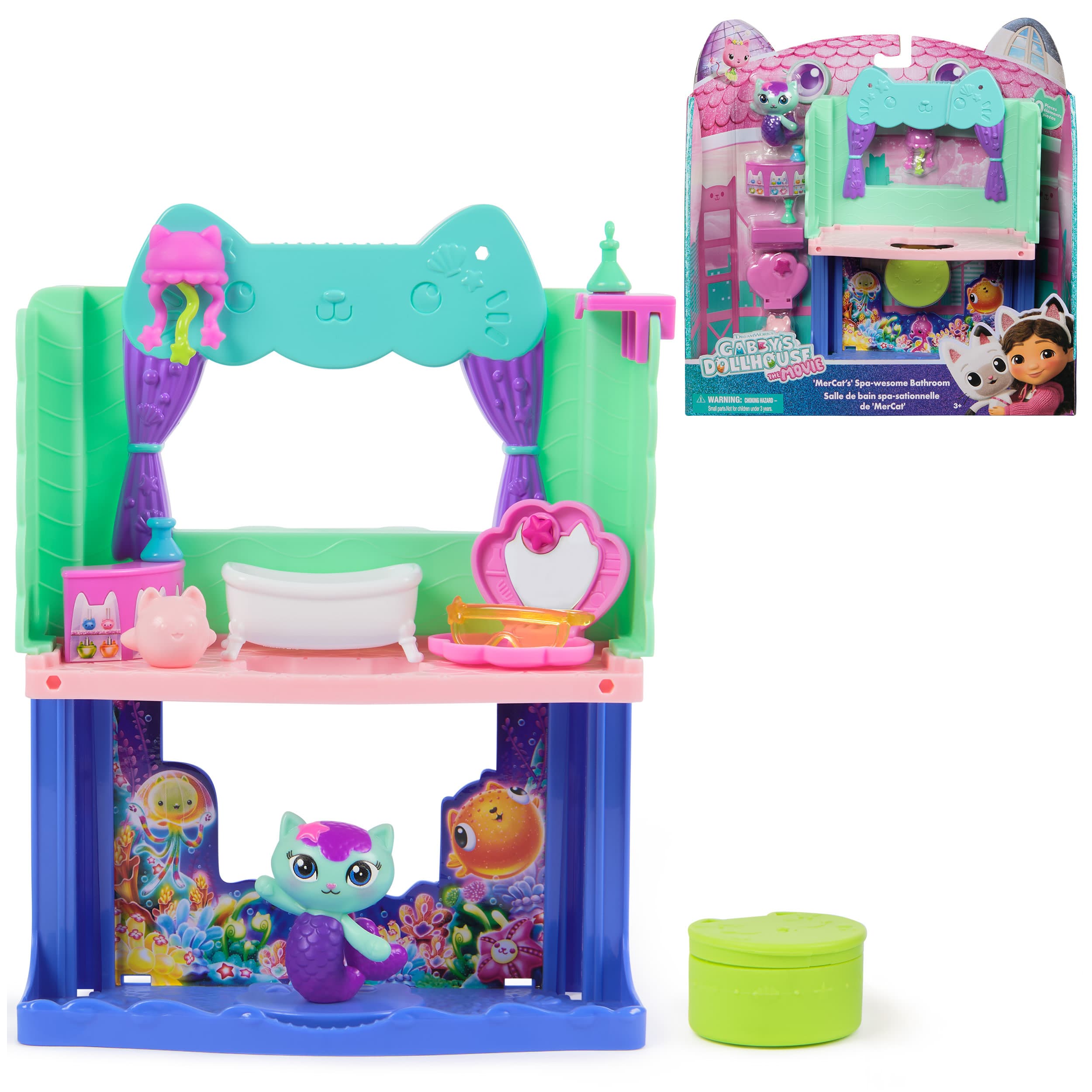 Gabby’s Dollhouse: Der Film – Portal-Raum Spielset mit Katzenfigur