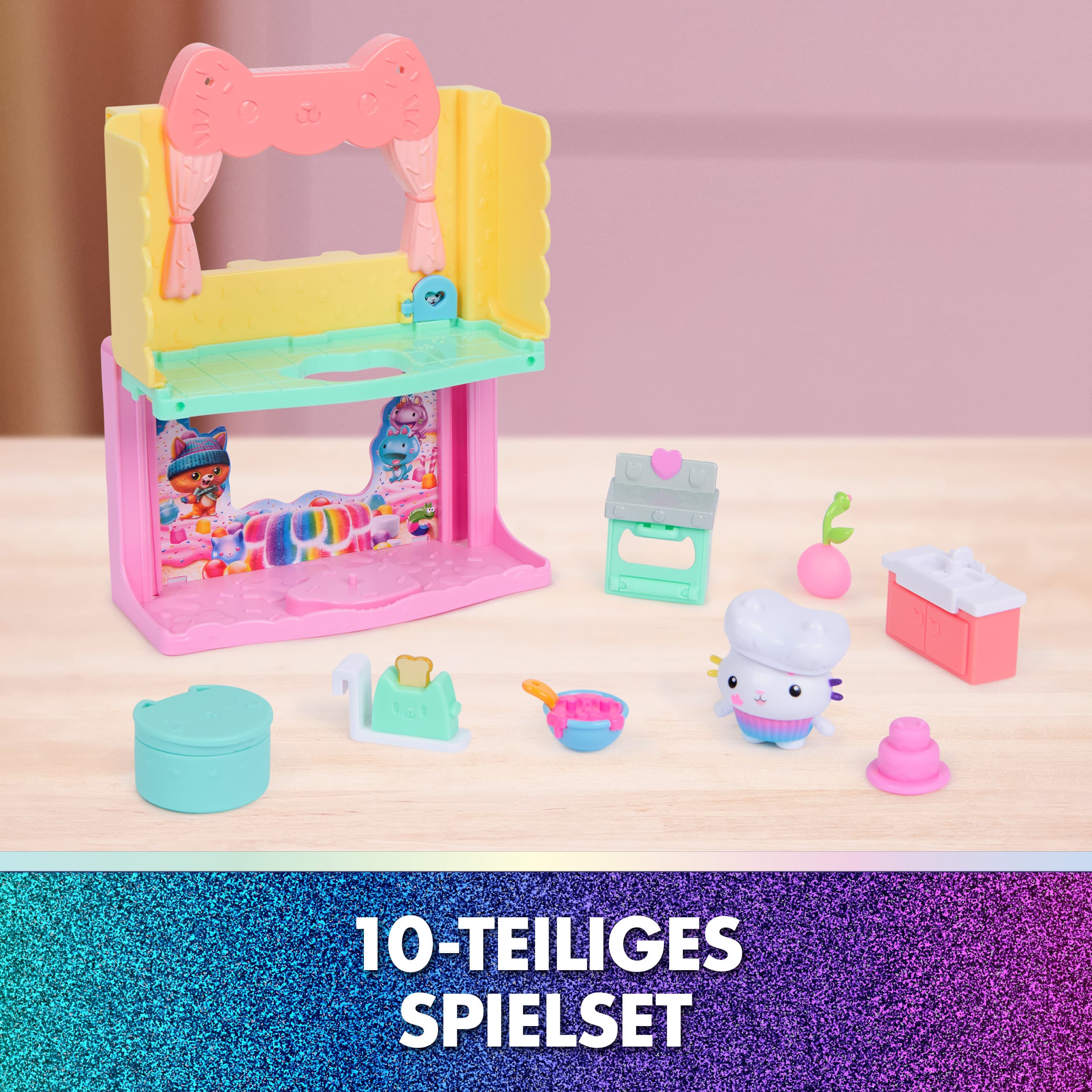 Produktbild Gabby’s Dollhouse: Der Film – Portal-Raum Spielset mit Katzenfigur 3 von 7