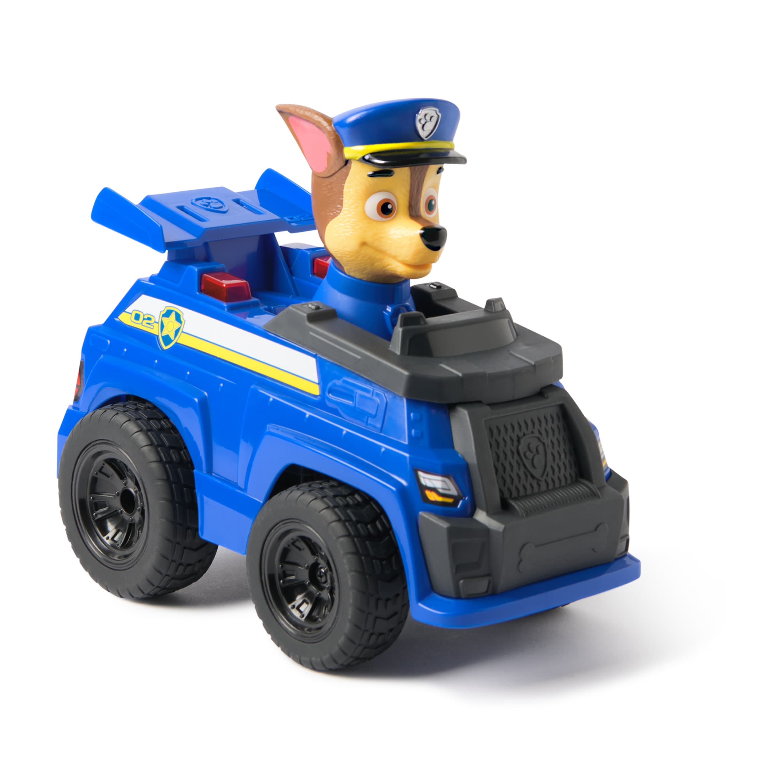 PAW Patrol - Chases ferngesteuertes Polizeiauto mit Lichteffekten, ca. 25 cm, einfache Steuerung über Fernbedienung