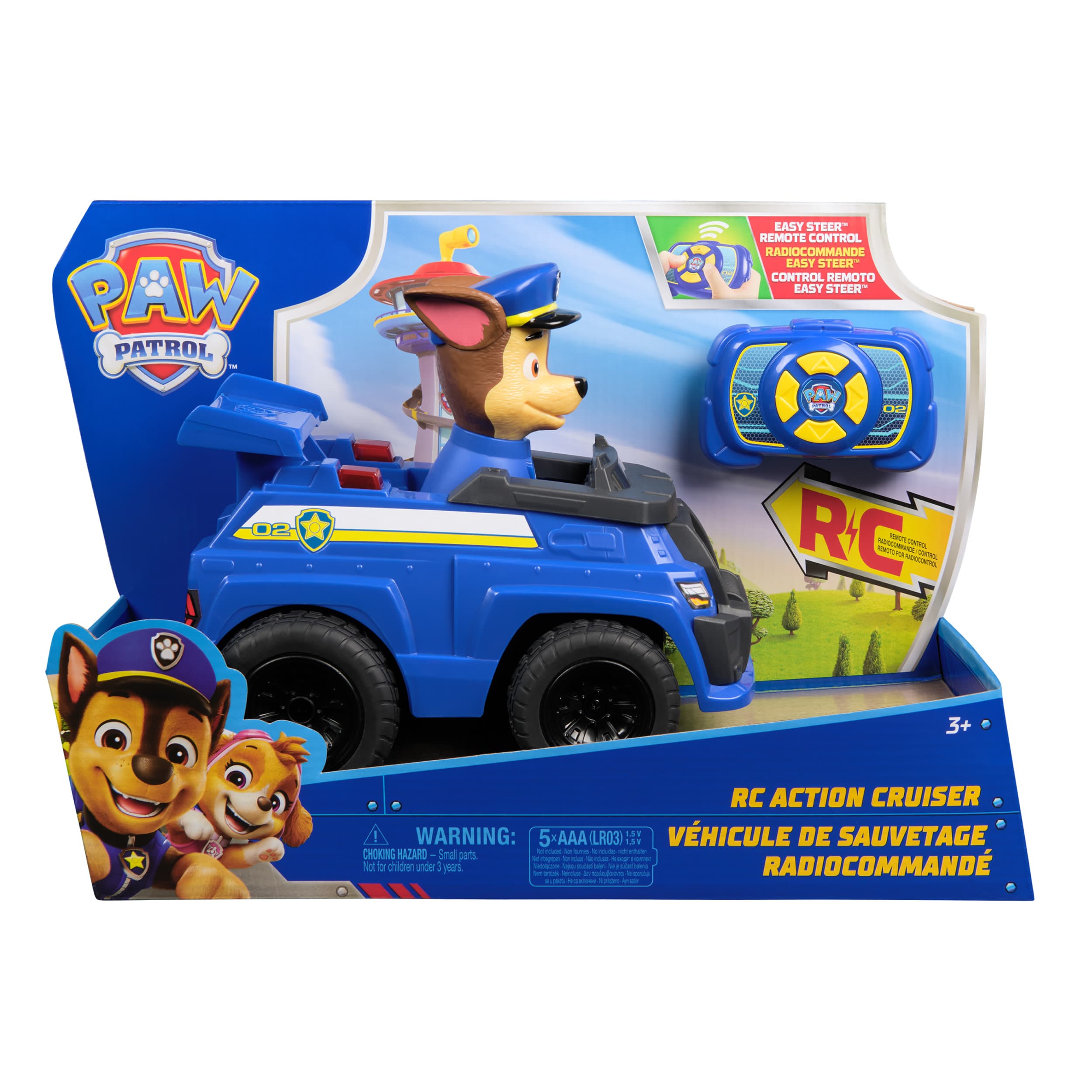 Produktbild PAW Patrol - Chases ferngesteuertes Polizeiauto mit Lichteffekten, ca. 25 cm, einfache Steuerung über Fernbedienung 6 von 9