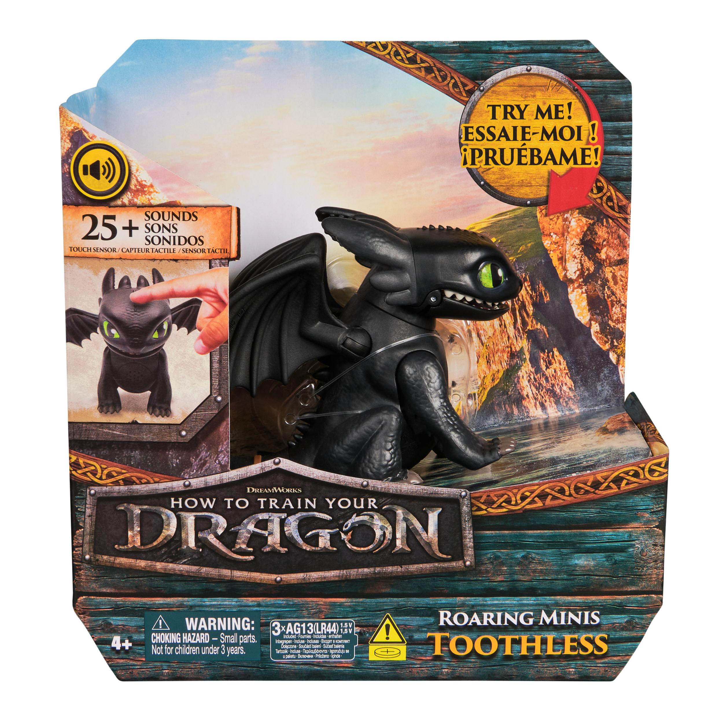 Drachenzähmen leicht gemacht - Interaktiver Mini-Drache, Figur mit Soundeffekten, Zufallsauswahl