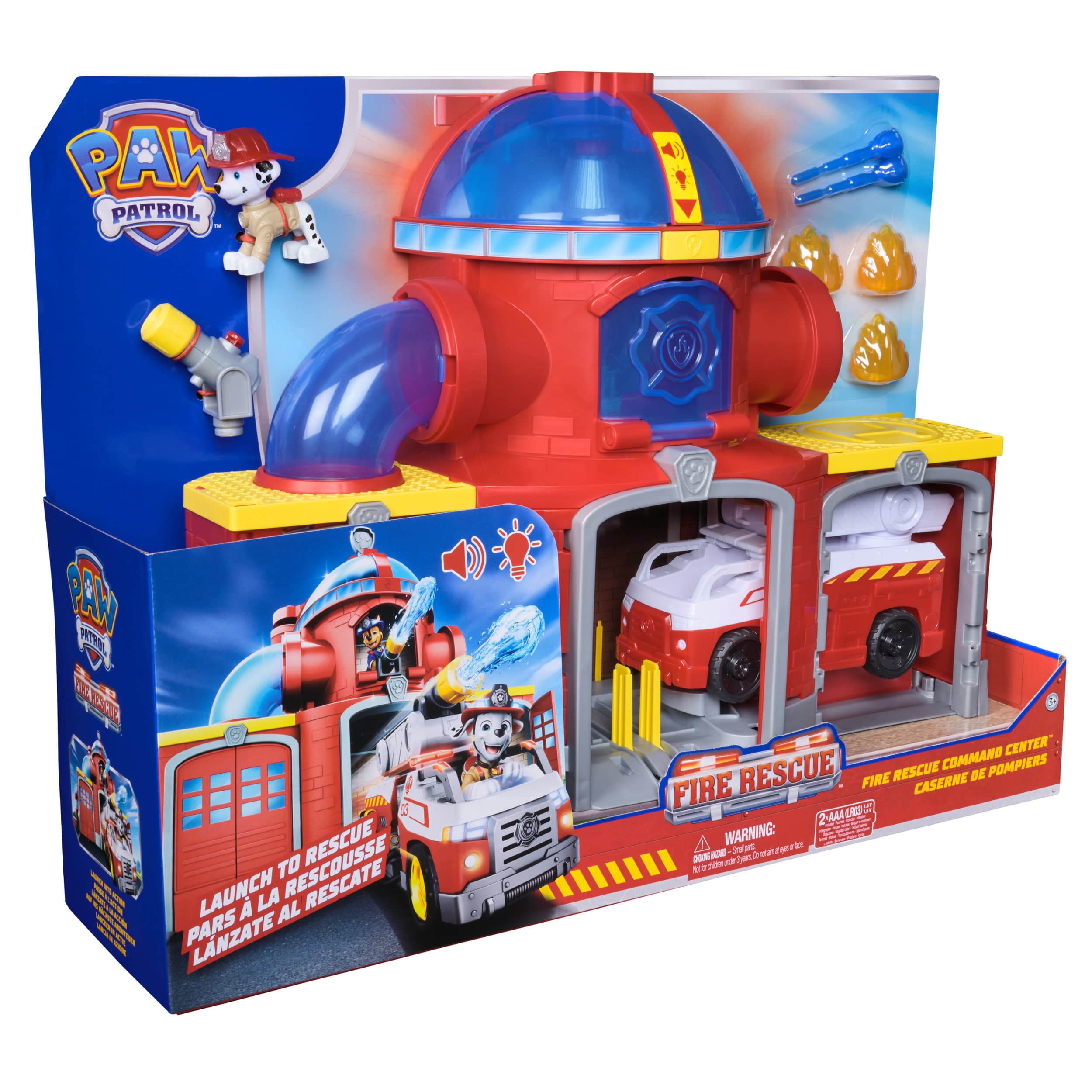 Produktbild PAW Patrol Fire Rescue - Feuerwehr-Station Spielset mit Geschoss-Abwurf, Licht- und Soundeffekten 9 von 10