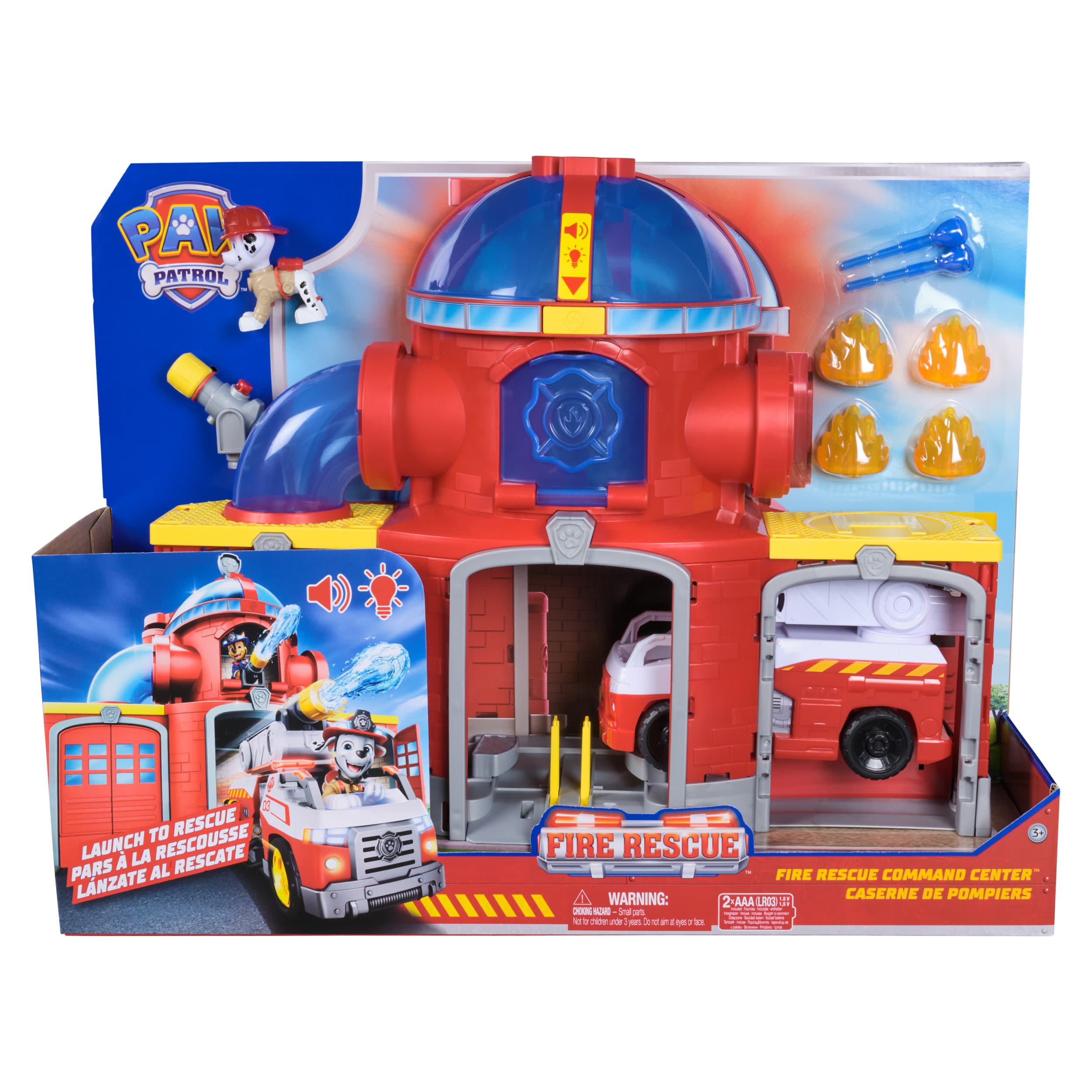 Produktbild PAW Patrol Fire Rescue - Feuerwehr-Station Spielset mit Geschoss-Abwurf, Licht- und Soundeffekten 5 von 10