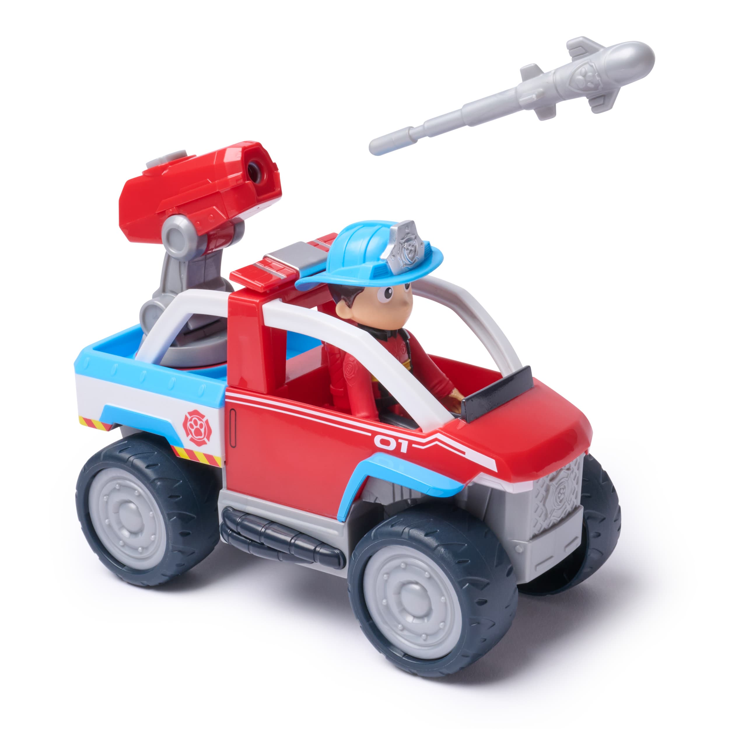 PAW Patrol Fire Rescue - Ryders Rettungsfahrzeug mit Drohnen-Abwerfer und Ryder Figur