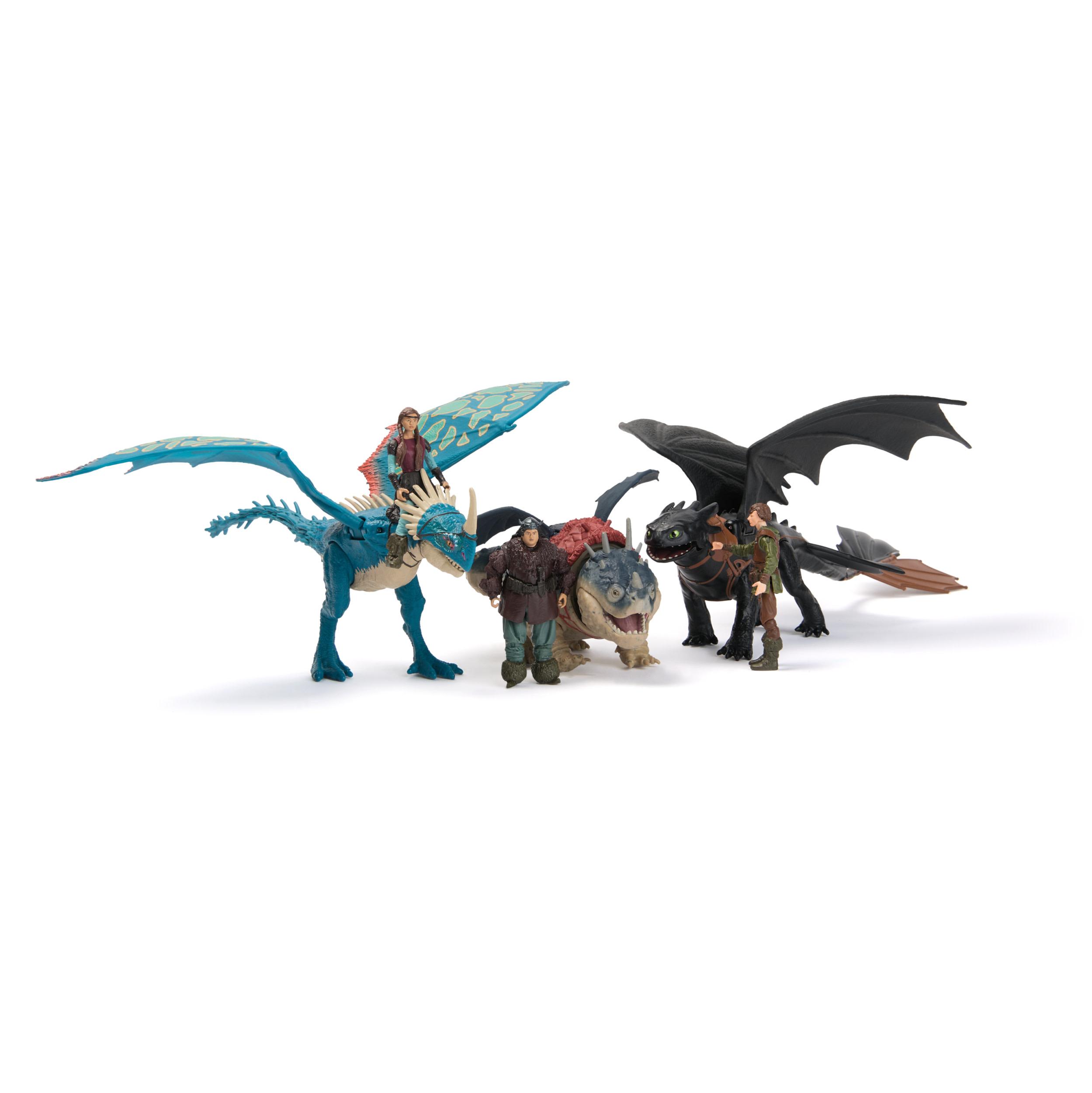 Produktbild Drachenzähmen leicht gemacht - Wikinger & Drachen Actionfiguren-Set, Ohnezahn & Hicks 2 von 10
