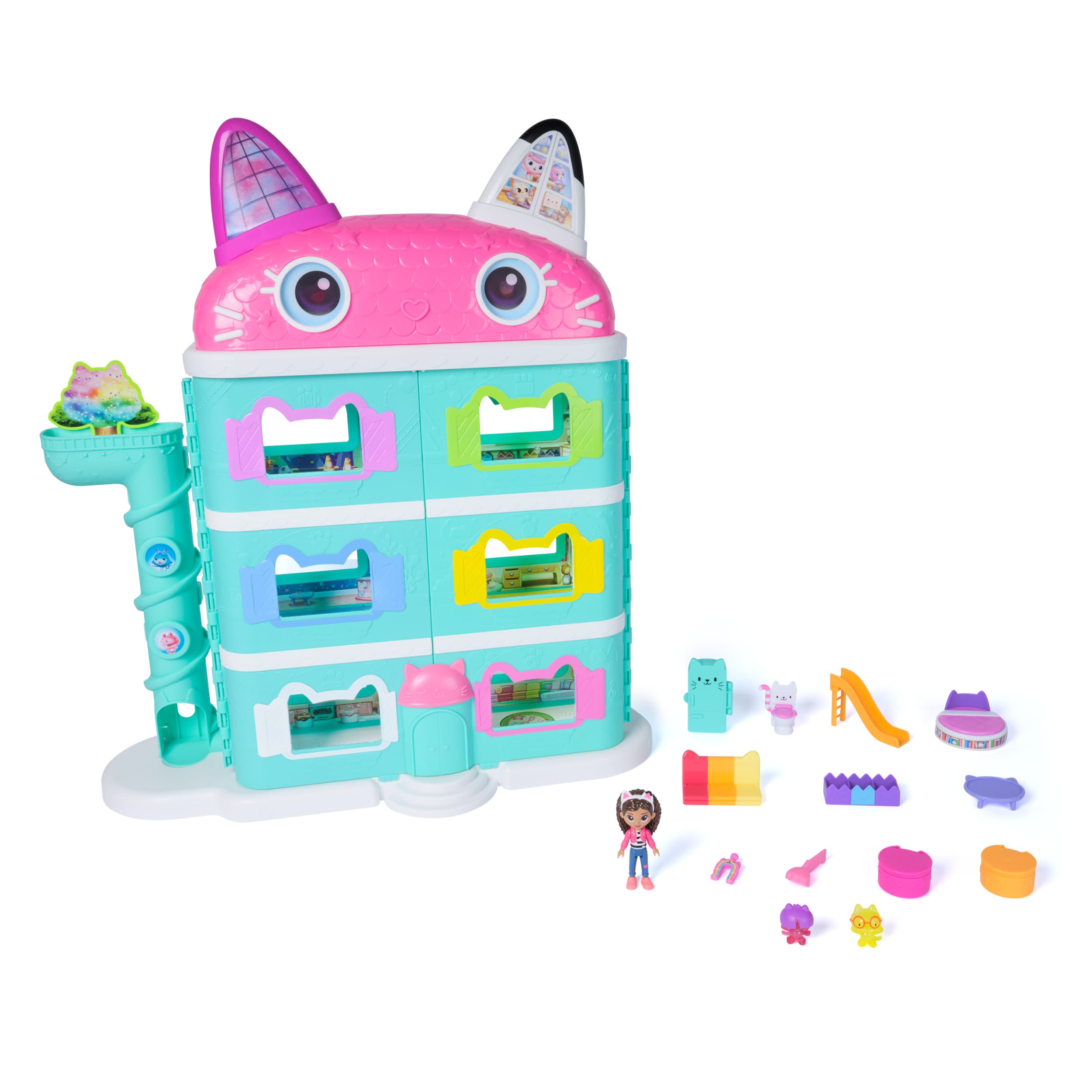 Produktbild Gabby’s Dollhouse: Der Film – Puppenhaus zum Kinofilm, über 60 cm groß, mit Gabby-Figur & Dollhouse Zubehör 3 von 7