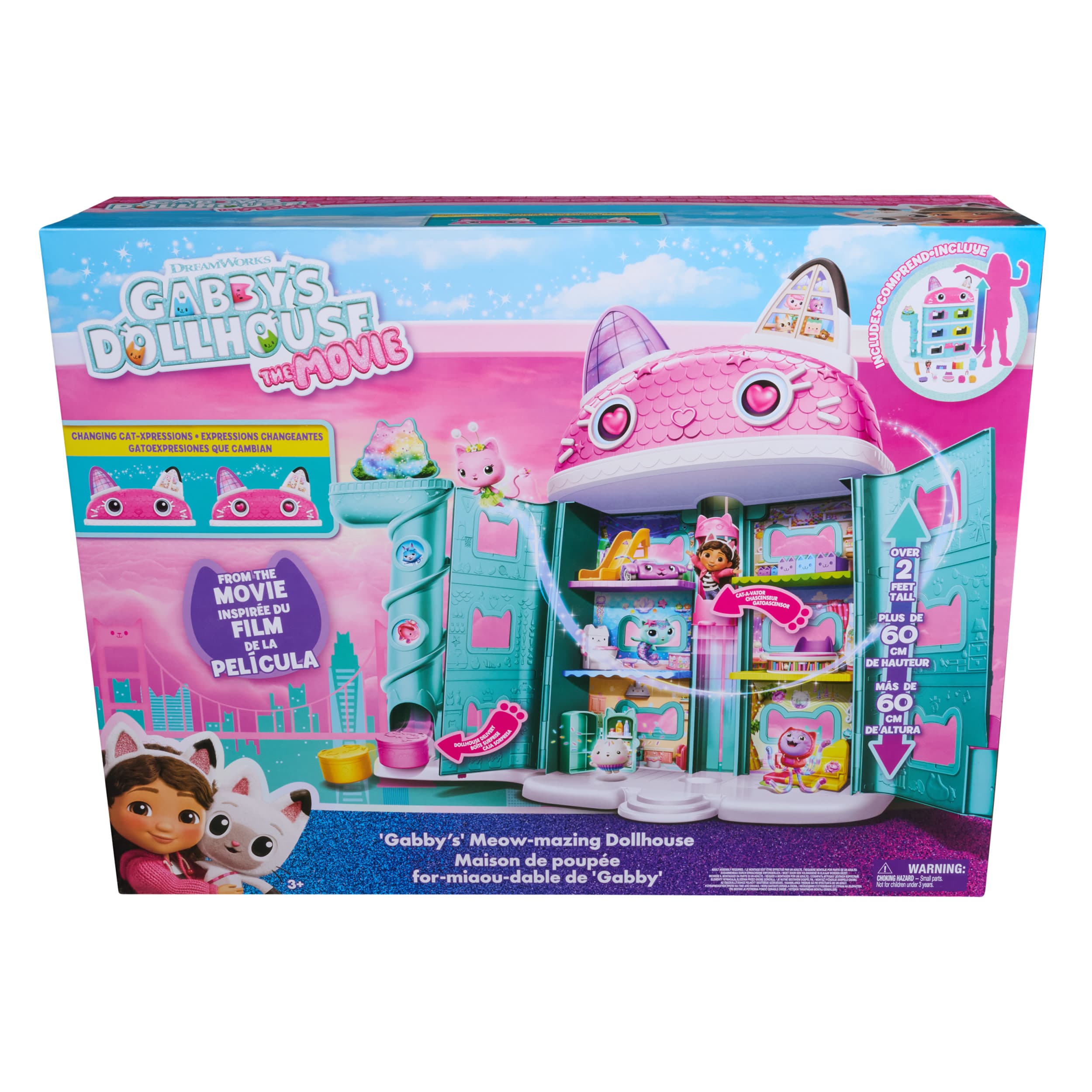 Produktbild Gabby’s Dollhouse: Der Film – Puppenhaus zum Kinofilm, über 60 cm groß, mit Gabby-Figur & Dollhouse Zubehör 2 von 7