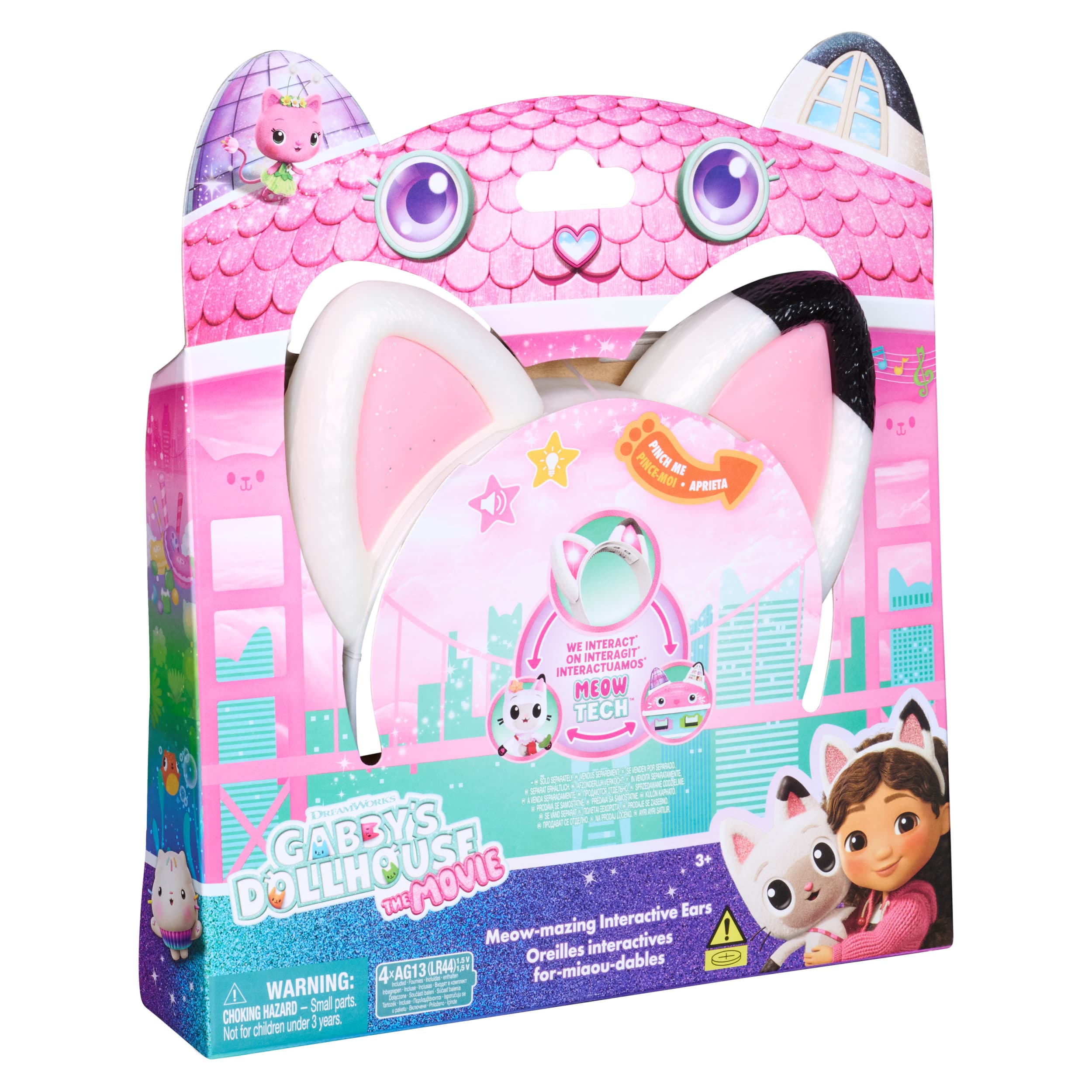 Produktbild Gabby’s Dollhouse: Der Film – Interaktiver Miau-tastischer Katzenohren-Haarreif mit Licht, Sound & 3 Spielmodi 5 von 5