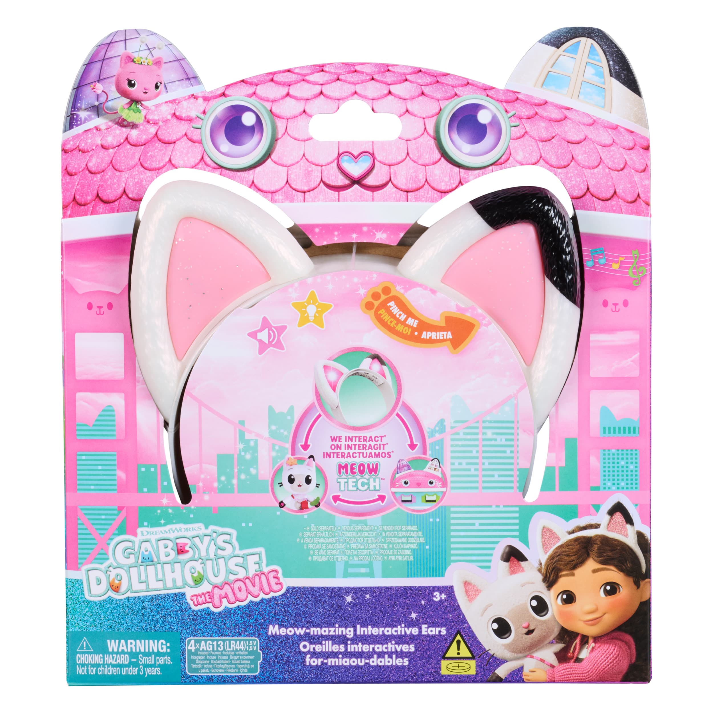 Produktbild Gabby’s Dollhouse: Der Film – Interaktiver Miau-tastischer Katzenohren-Haarreif mit Licht, Sound & 3 Spielmodi 2 von 5