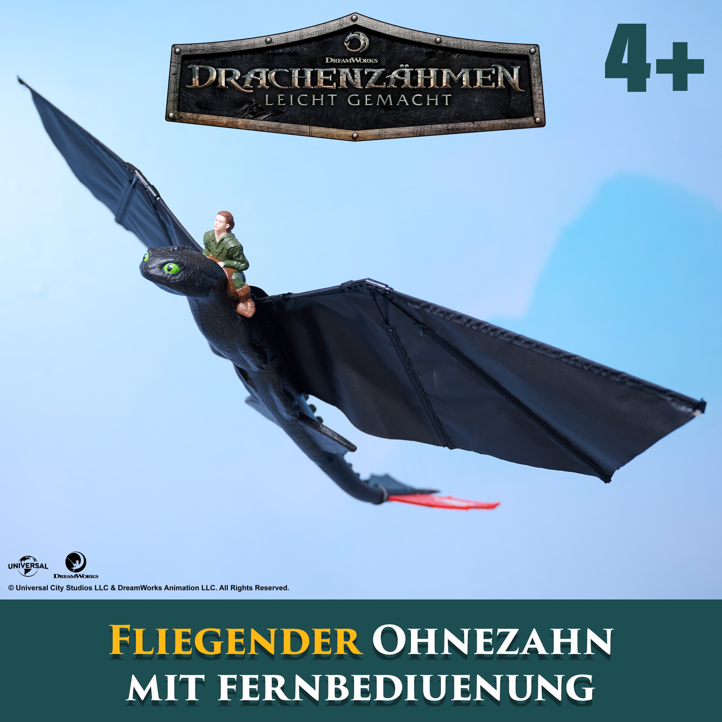 Produktbild Spin Master RC-Flugdrache Ohnezahn – Magischer Flugspaß für kleine Drachenreiter 9 von 10