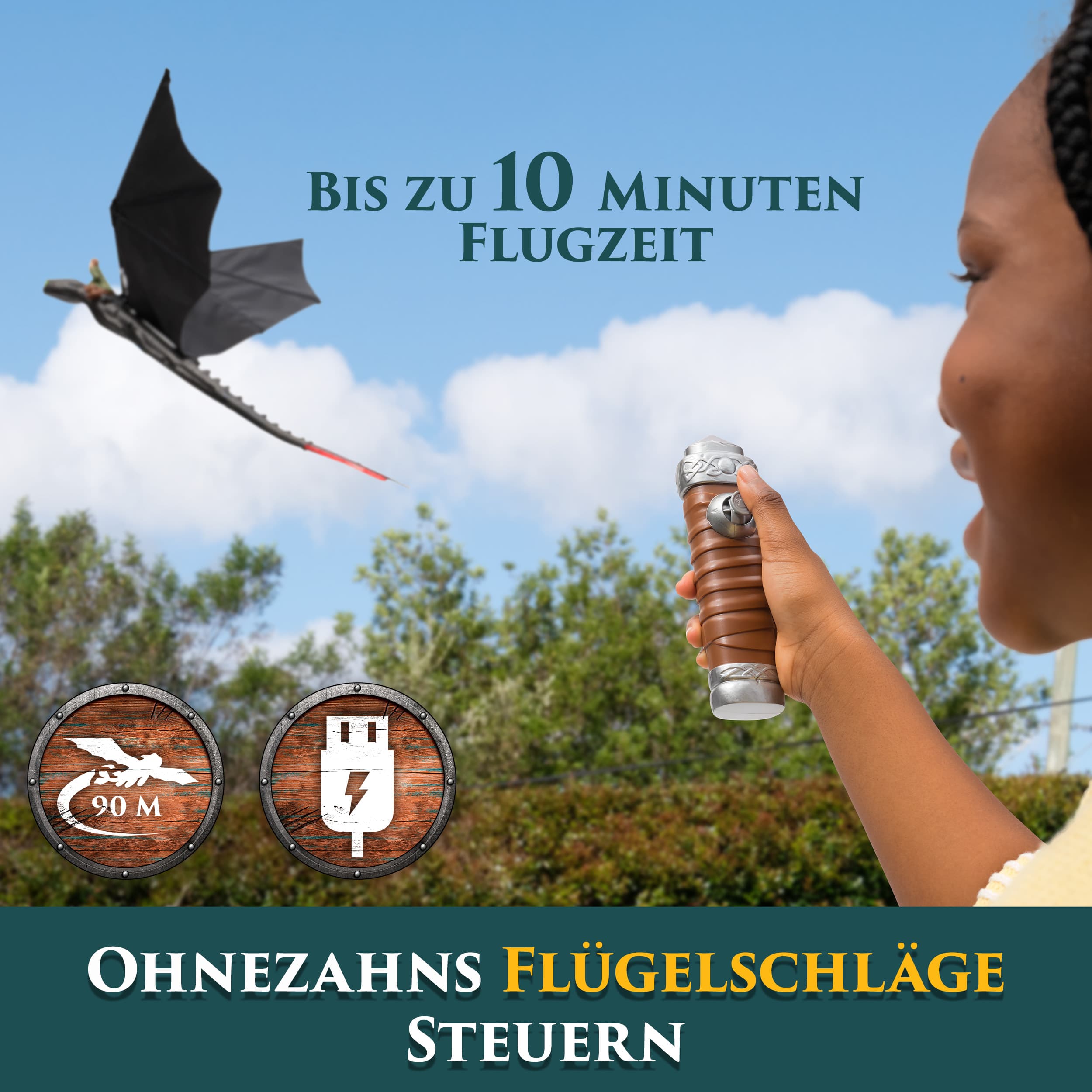 Produktbild Spin Master RC-Flugdrache Ohnezahn – Magischer Flugspaß für kleine Drachenreiter 7 von 10