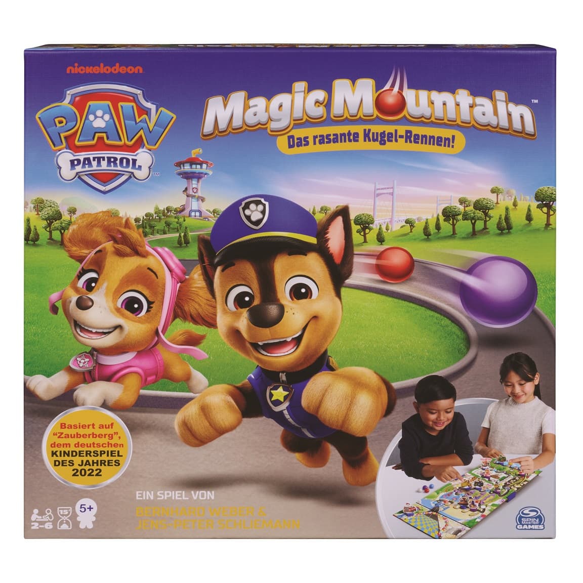 PAW Patrol - Magic Mountain, das rasante Kugel-Rennen, für 2-6 Spieler*Innen ab 5 Jahren