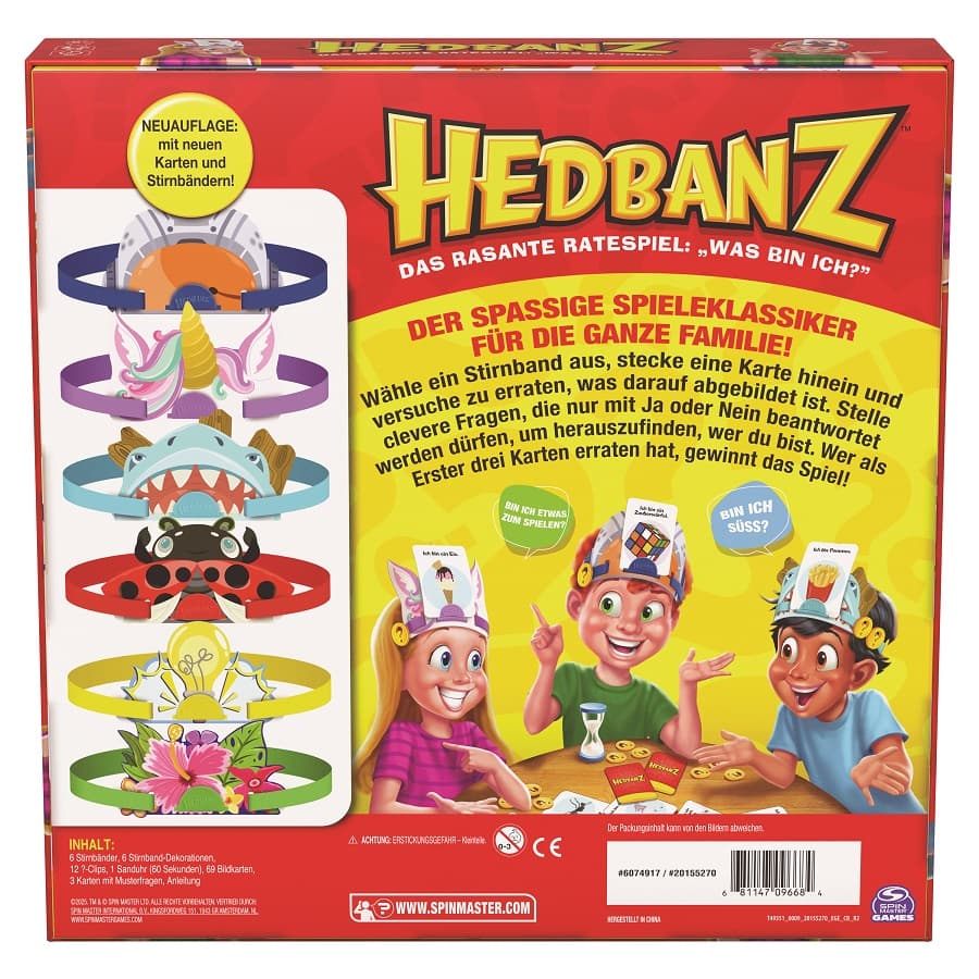 Produktbild Spin Master Games Hedbanz - das rasante Ratespiel für die ganze Familie (Neuauflage 2025) 3 von 6