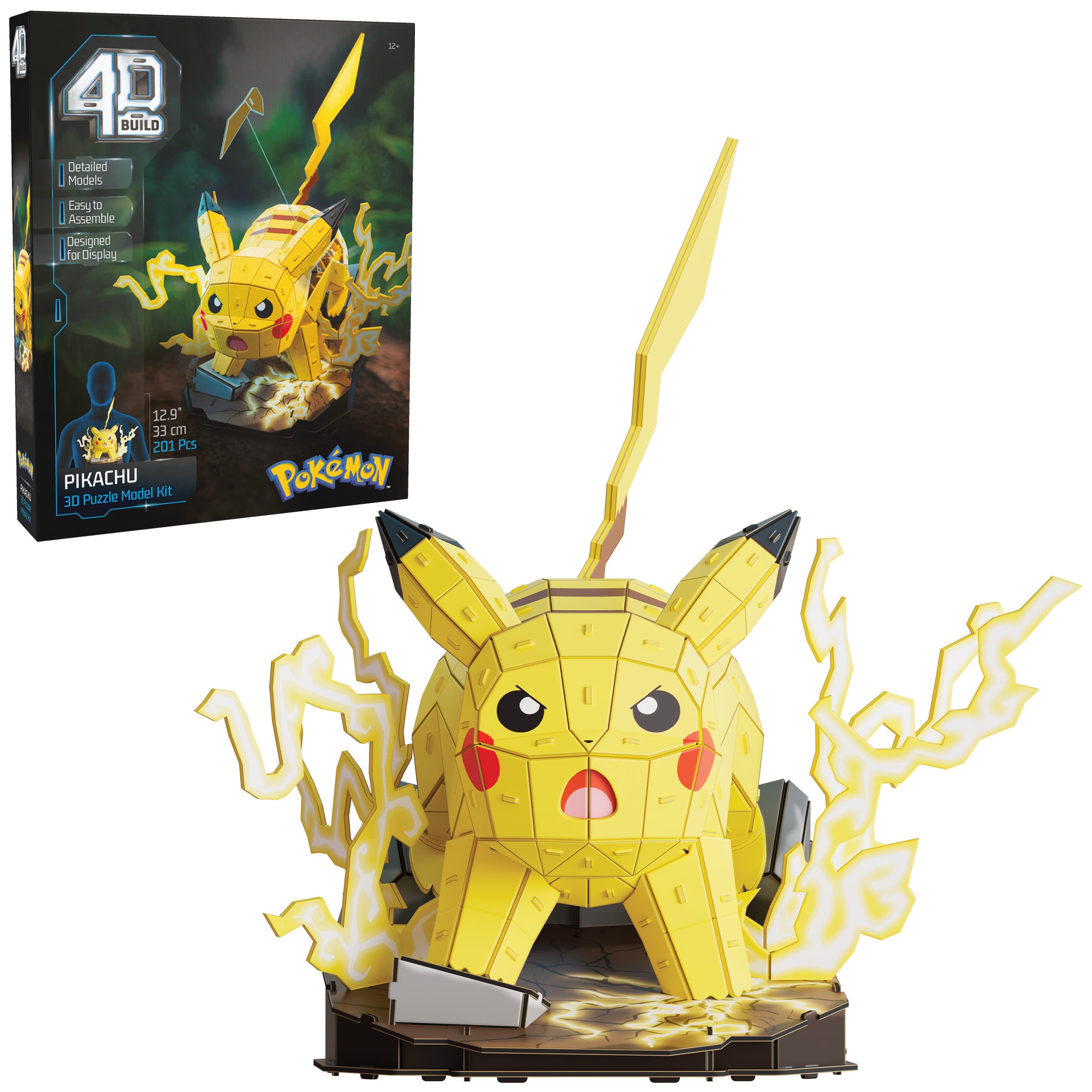 4D Build - Pokémon Pikachu - detailreicher 3D-Modellbausatz