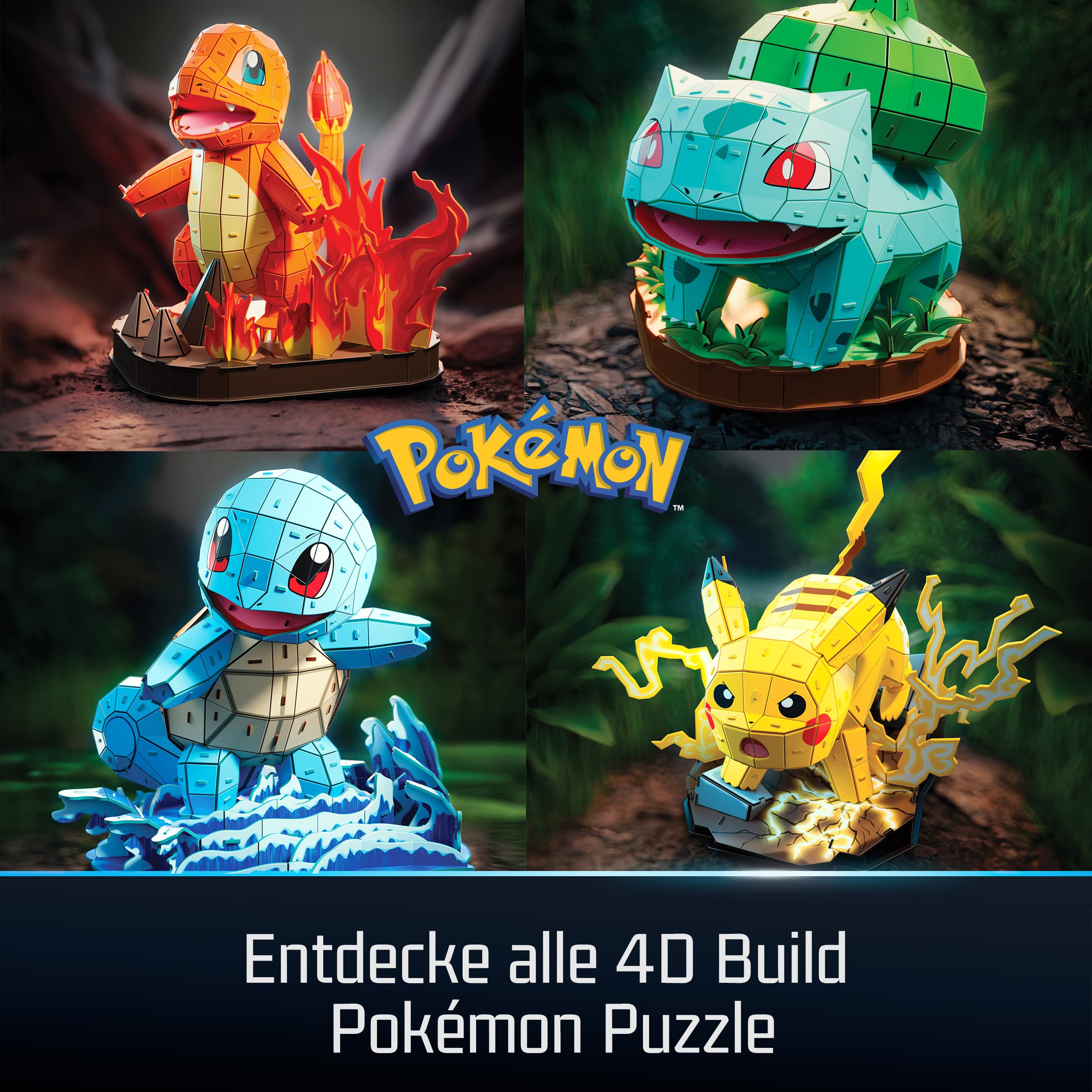 Produktbild 4D Build - Pokémon Glumanda - detailreicher 3D-Modellbausatz 6 von 6