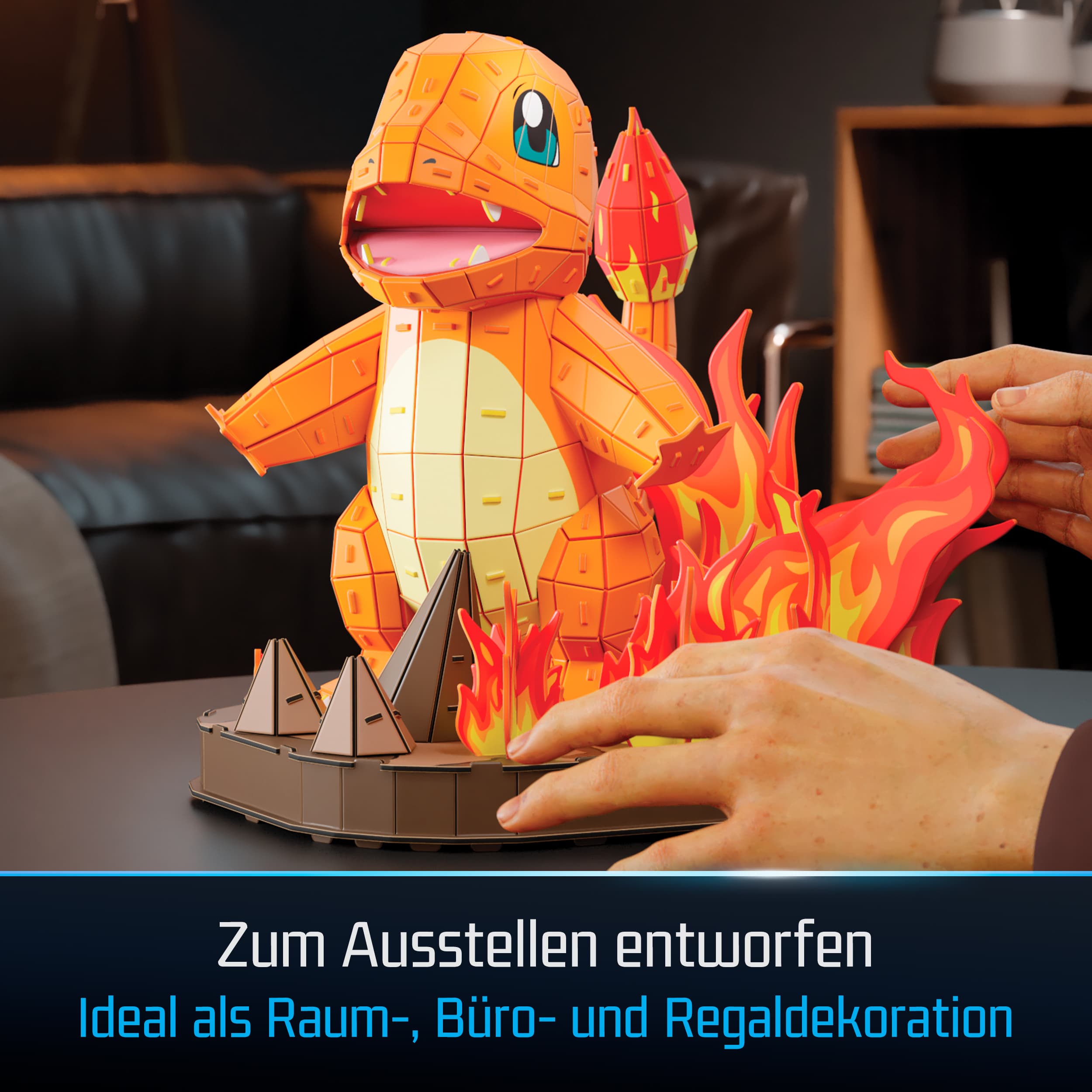 Produktbild 4D Build - Pokémon Glumanda - detailreicher 3D-Modellbausatz 2 von 6