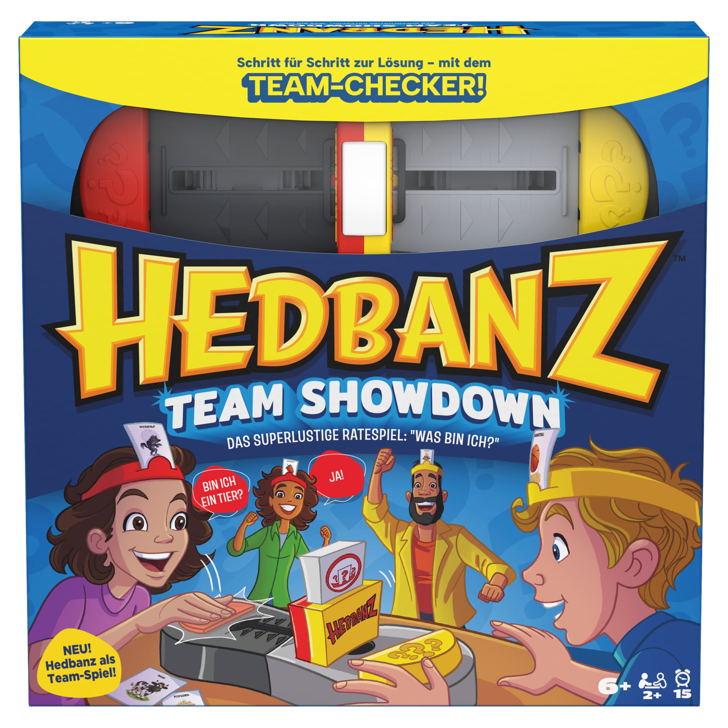 Spin Master Hedbanz Team Showdown - Team-Ratespiel für 2-6 Spieler ab 6 Jahren