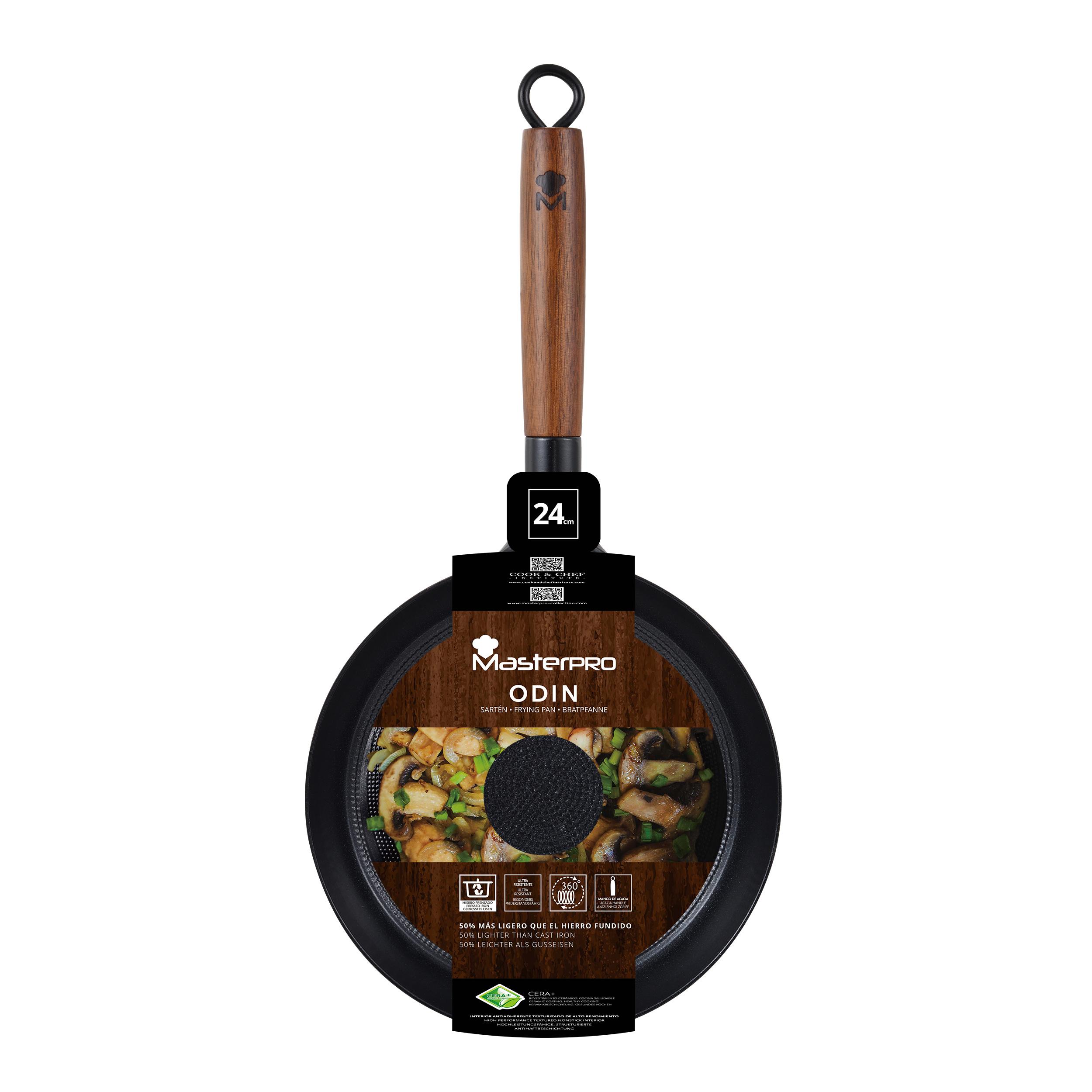 MASTERPRO Bratpfanne aus Gusseisen Ø 24cm