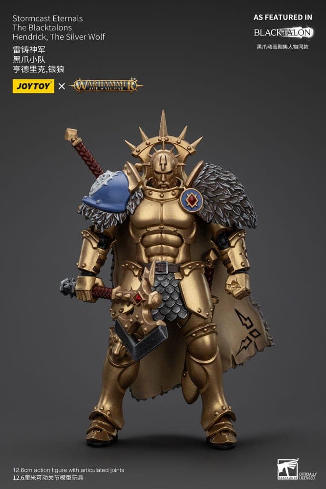 JOYTOY Warhammer Age of Sigmar Hendrick The Silver Wolf Actionfigur 1/18