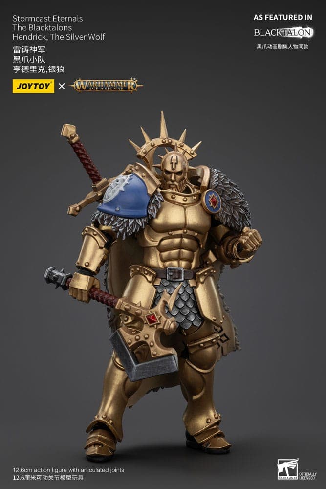 JOYTOY Warhammer Age of Sigmar Hendrick The Silver Wolf Actionfigur 1/18