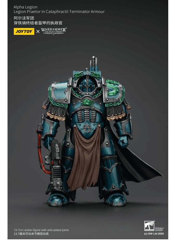 Warhammer The Horus Heresy Actionfigur Alpha Legion Legion Praetor in Cataphractii Terminator Armour 18 cm