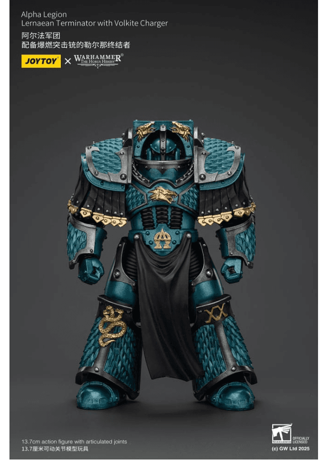 Warhammer The Horus Heresy Actionfigur Alpha Legion Lernaean Terminator with Volkite Charger 20 cm