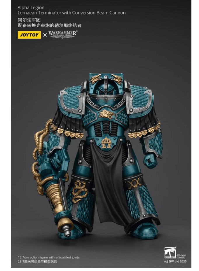 Warhammer The Horus Heresy Actionfigur Alpha Legion Lernaean Terminator with Conversion Beam Cannon 20 cm