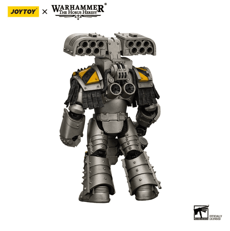 JOYTOY Warhammer Iron Warriors Tyrant Siege Terminator mit Raketenwerfer 1/18