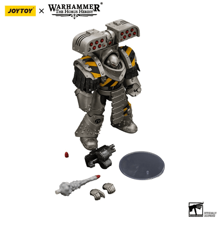 JOYTOY Warhammer Iron Warriors Tyrant Siege Terminator mit Raketenwerfer 1/18