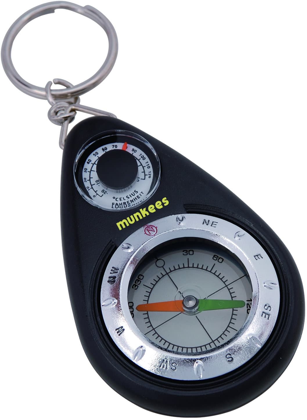munkees Schlüsselanhänger Kompass mit Thermometer