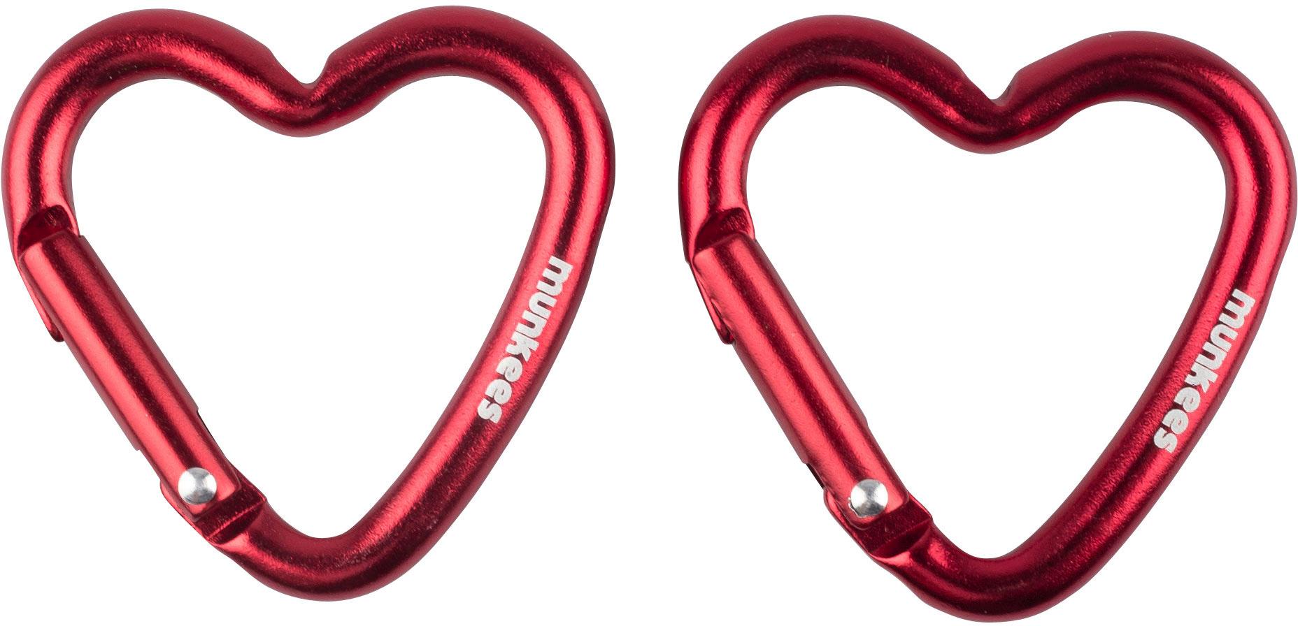 munkees Karabiner Mini Herz 2-tlg.