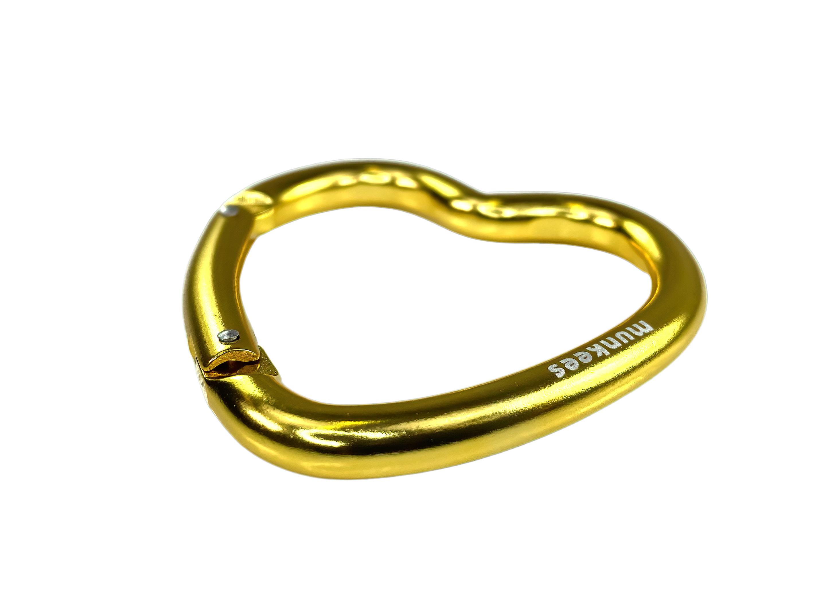 Produktbild munkees Herz-Karabiner Gold 2 von 2
