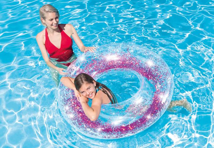 Produktbild Intex - Schwimmreifen Glitter Transparent, 119 cm 6 von 7