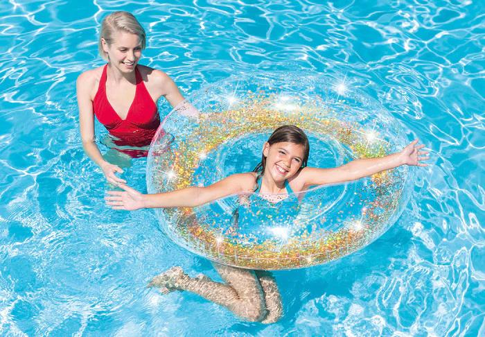 Produktbild Intex - Schwimmreifen Glitter Transparent, 119 cm 7 von 7