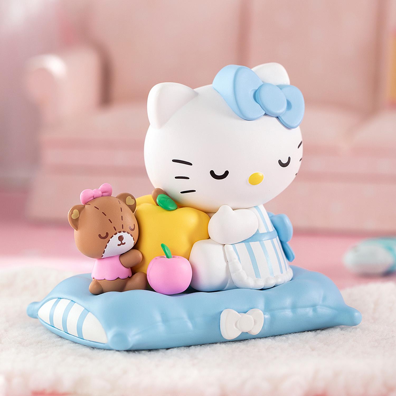 Produktbild Sanrio Hello Kitty Fall Asleep Series Pop Mart Sammelfigur, sortiert - eine Blindbox-Spielzeugserie mit 8 cm großen Figuren 7 von 8