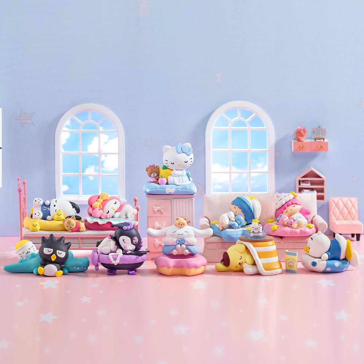 Produktbild Sanrio Hello Kitty Fall Asleep Series Pop Mart Sammelfigur, sortiert - eine Blindbox-Spielzeugserie mit 8 cm großen Figuren 8 von 8