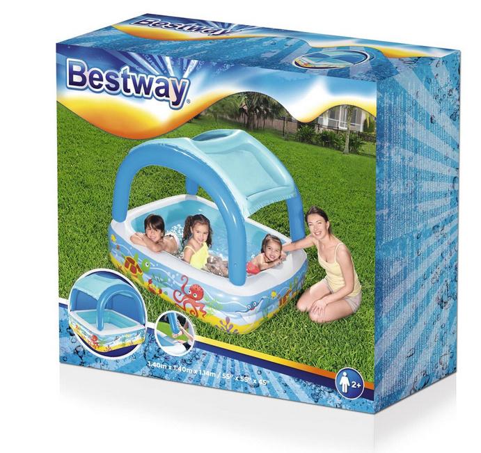 Produktbild Bestway - Planschbecken „Pavillon“ 140 x 140 x 114 cm 3 von 7