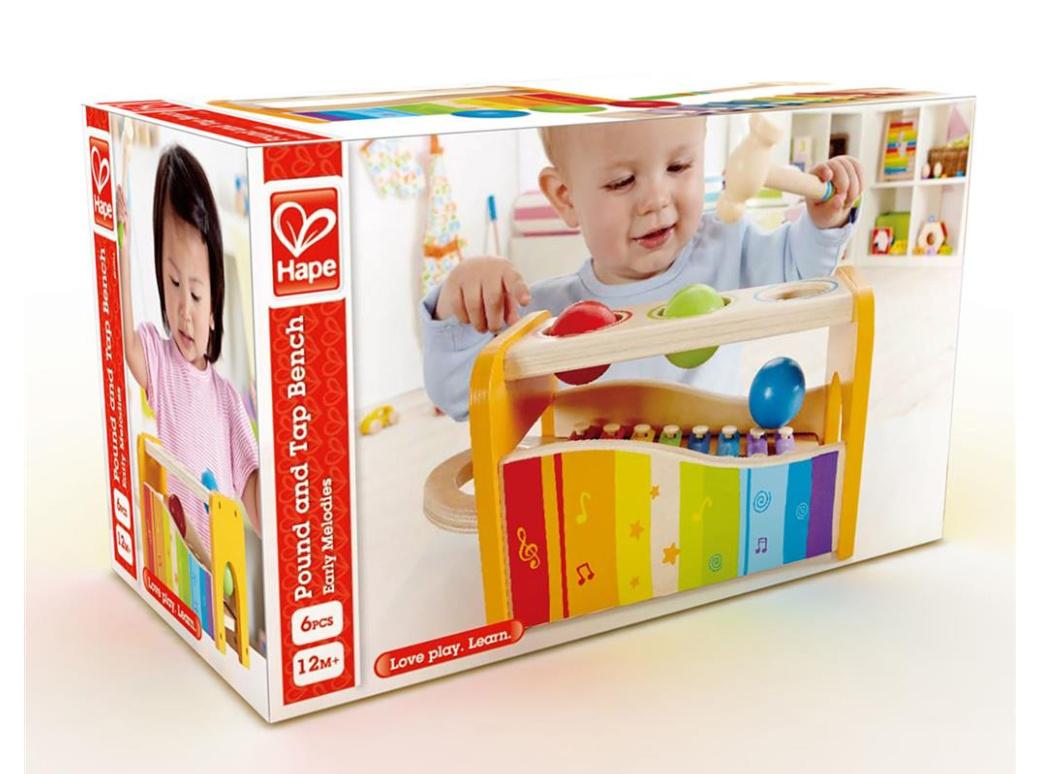 Produktbild Hape E0305 - Xylophon und Hammerspiel 2 von 4