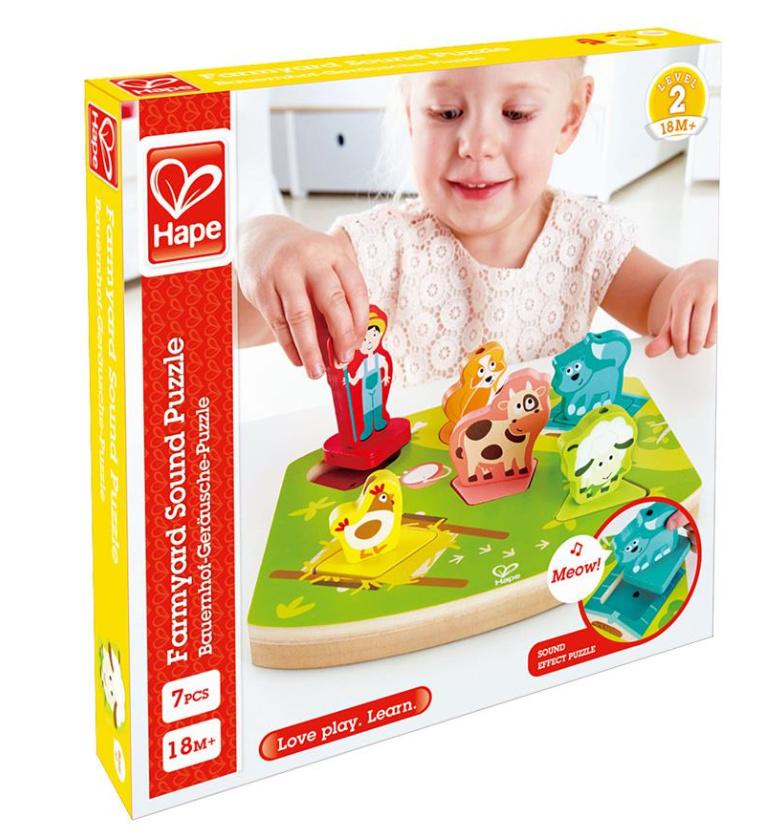 Produktbild Hape E1614 - Bauernhof-Geräusche-Puzzle 2 von 4