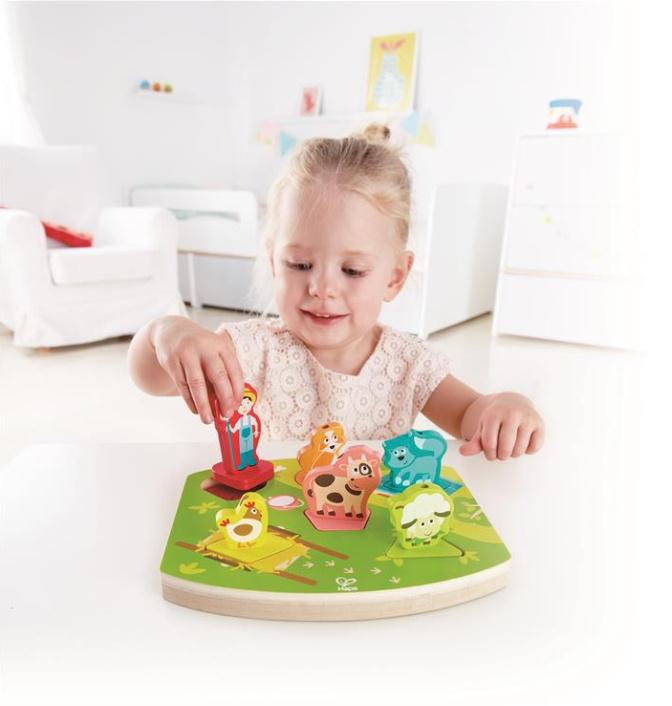 Produktbild Hape E1614 - Bauernhof-Geräusche-Puzzle 3 von 4