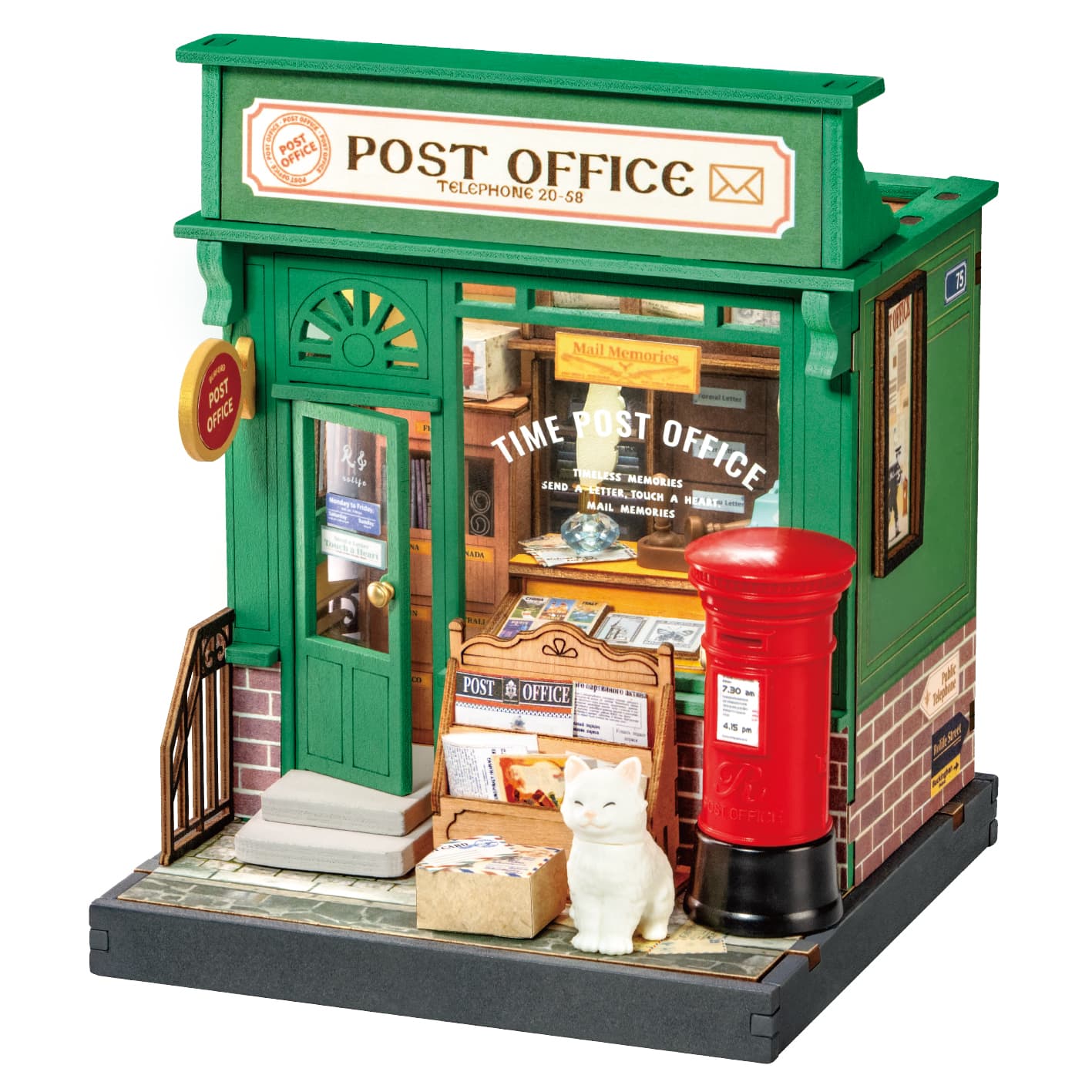 Robotime -Book Nook - DIY Miniaturhaus - Century Post Office
