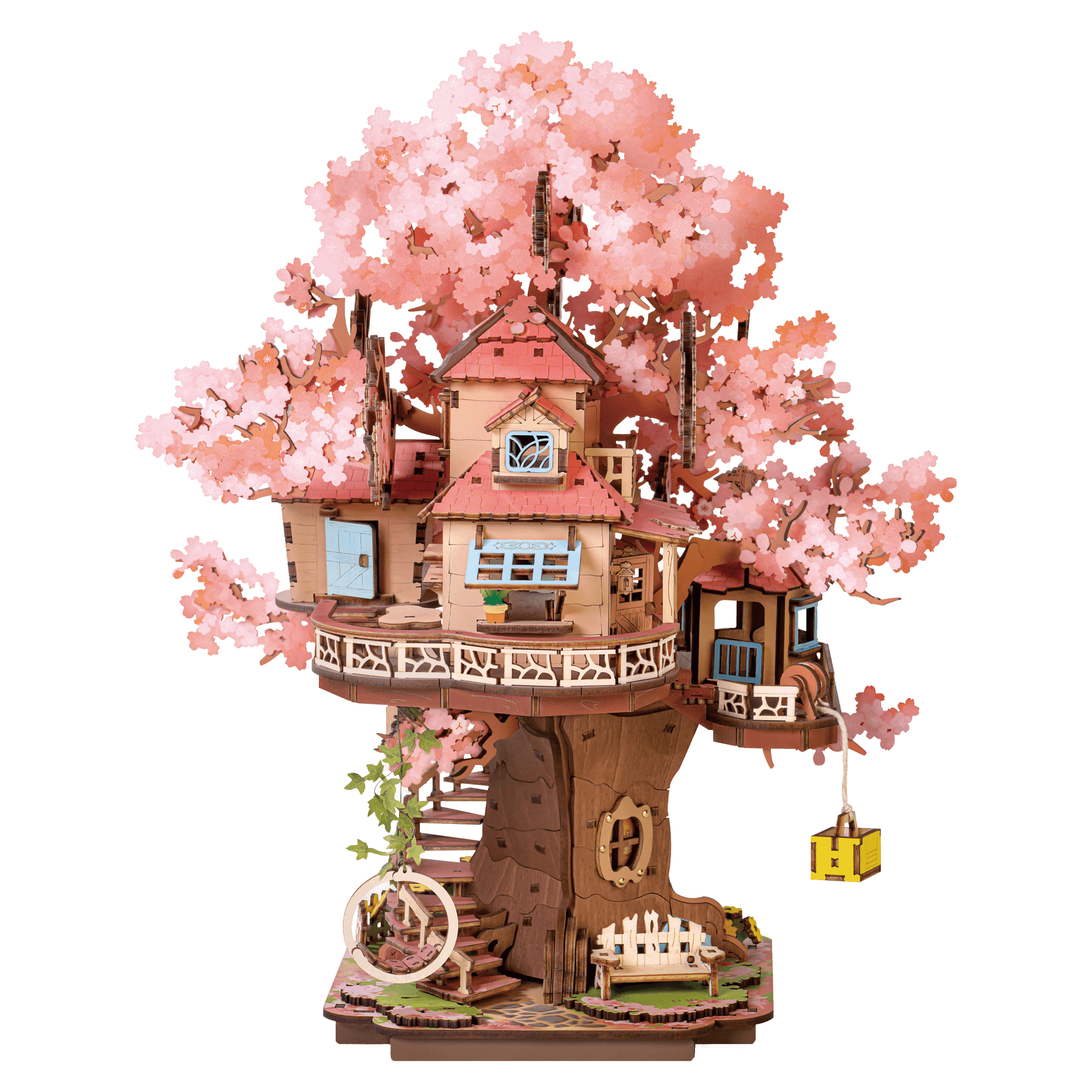 Robotime - Book Nook - DIY Miniaturhaus - Sakura Tree House