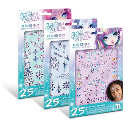 Nebulous Stars - Body Gem Stickers, 1 Stück, sortiert
