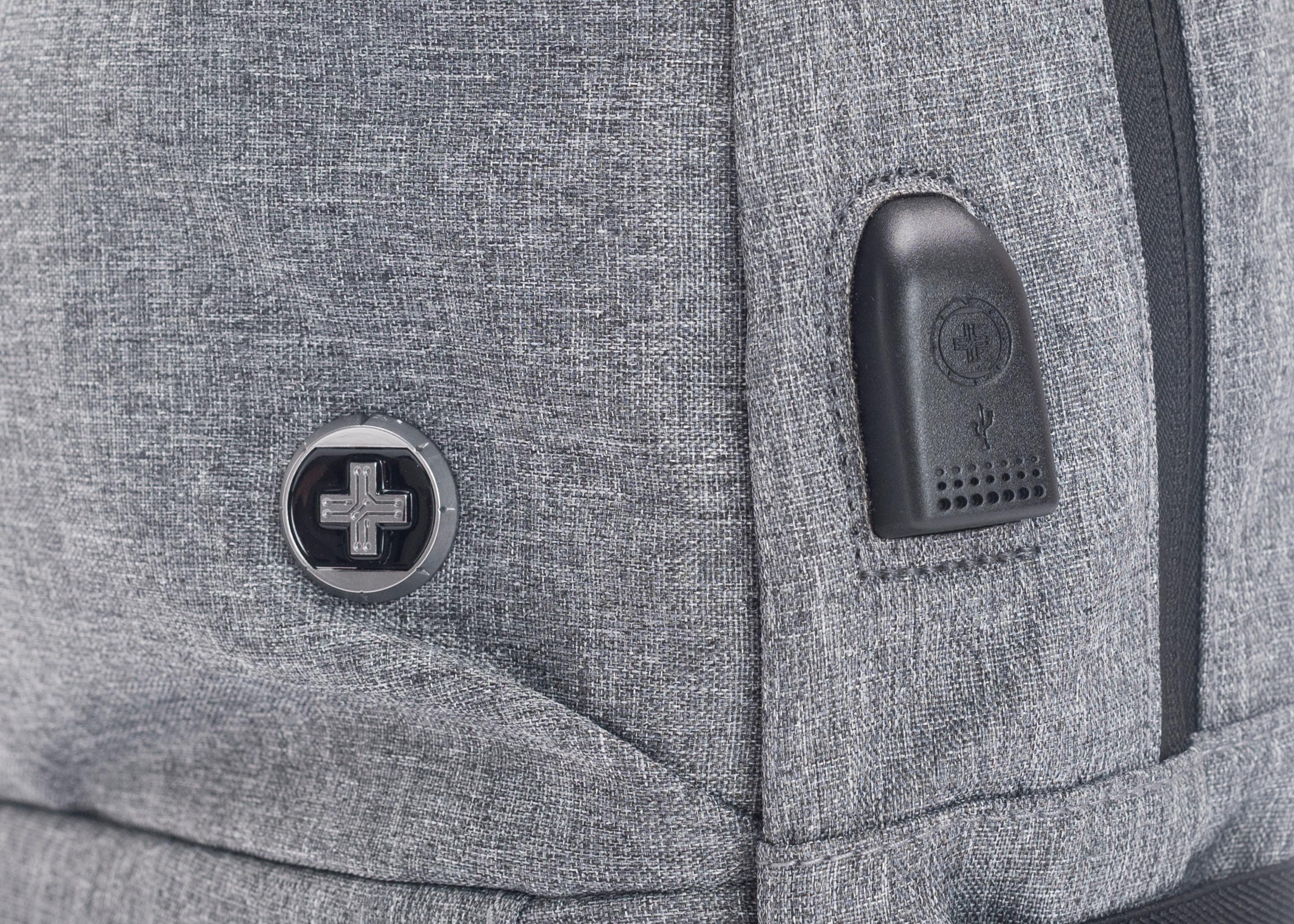 Produktbild SWISSDIGITAL Freizeit Rucksack COMPANION grau 2 von 4